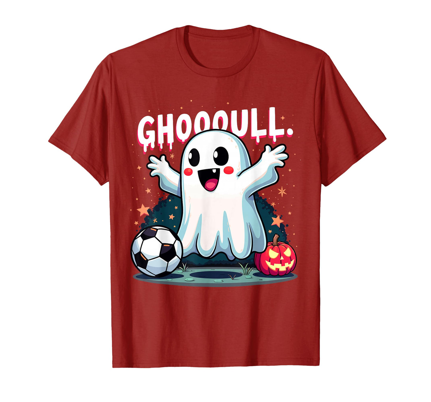 Ghoooal Soccer Ghost Halloween Funny Soccer Halloween T-Shirt