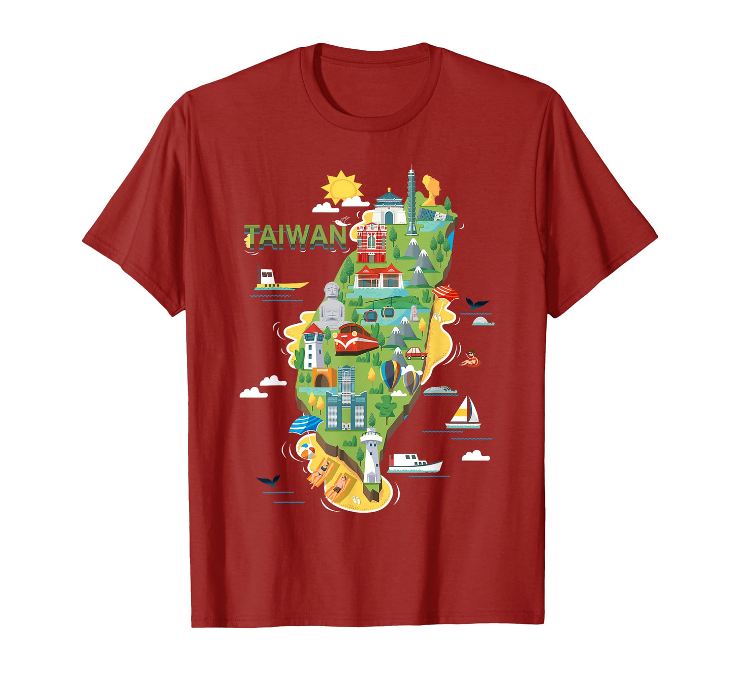 Travel Around Asia Taiwan Taipei Family Vacation Souvenir T-Shirt