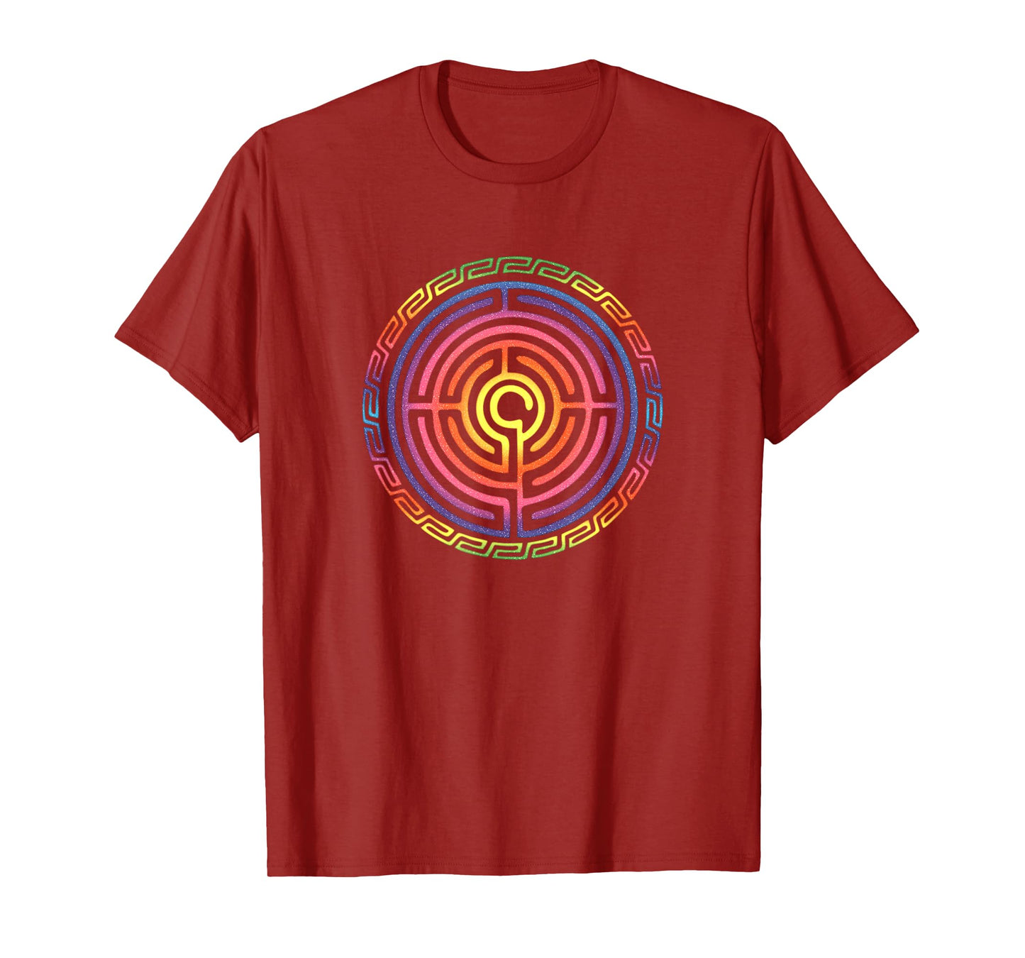 Labyrinth protection symbol magic mystic occultism Indians T-Shirt