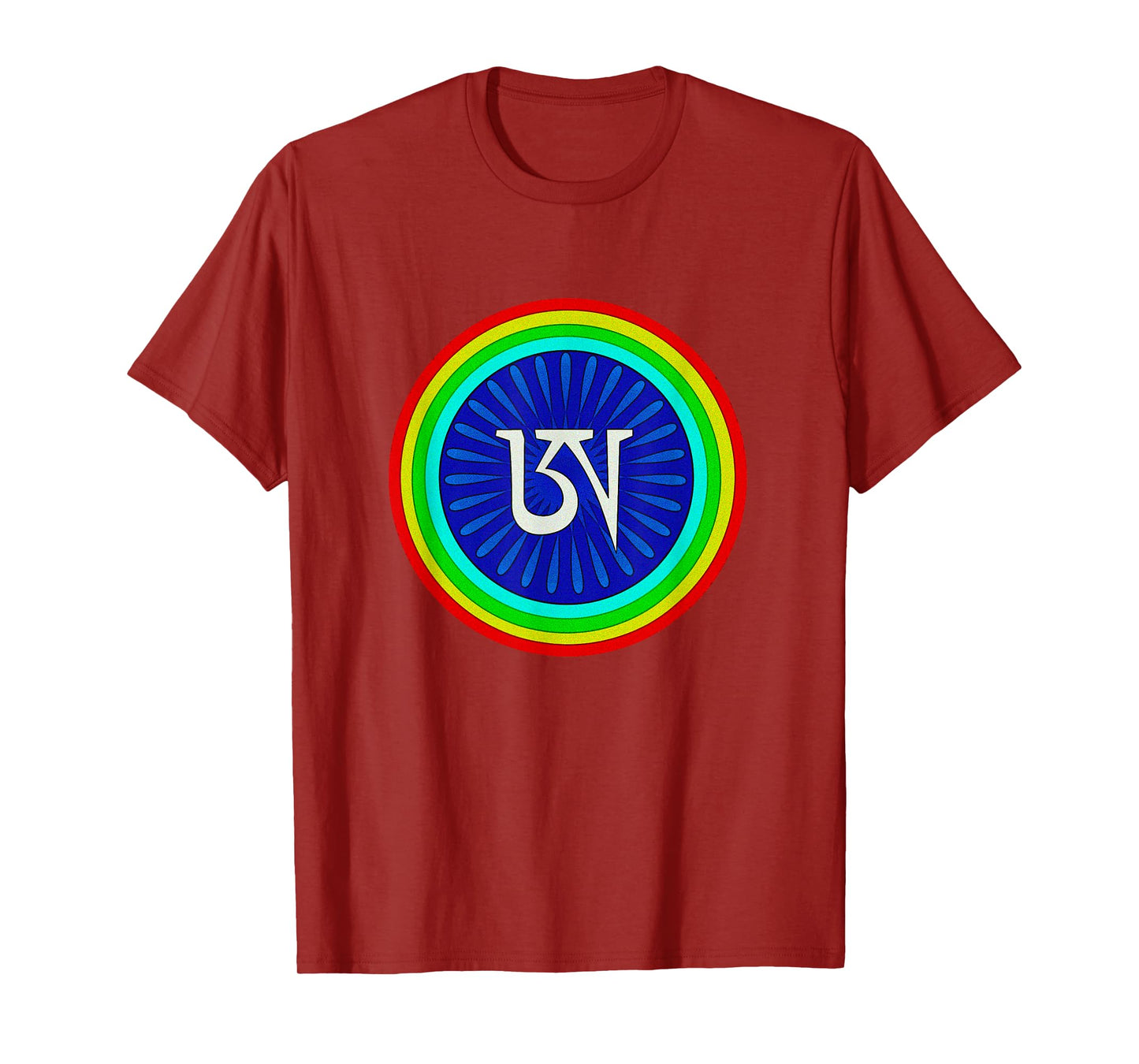 Tibetan Dzogchen Rigpa Buddhist Meditation Colorful Mantra T-Shirt