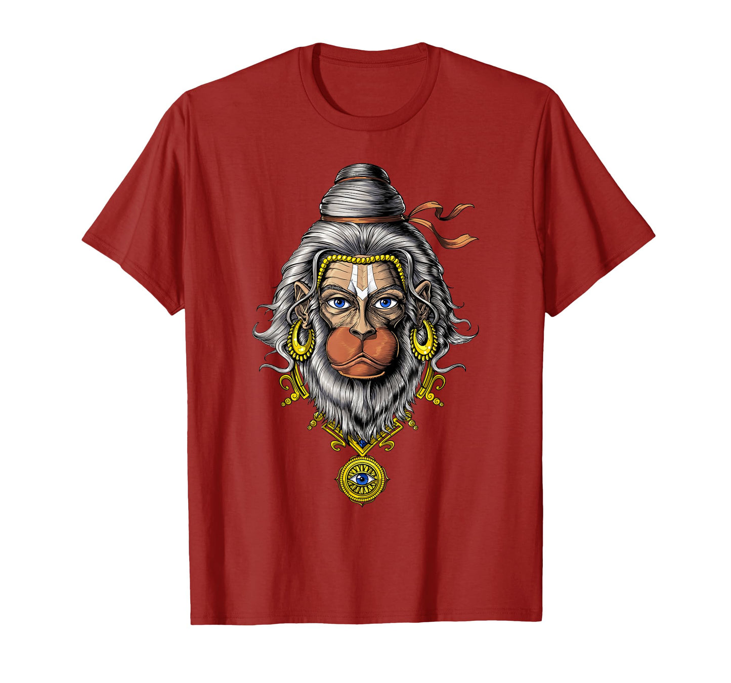 Hanuman Hindu God Hinduism Monkey Zen Yoga Spiritual T-Shirt