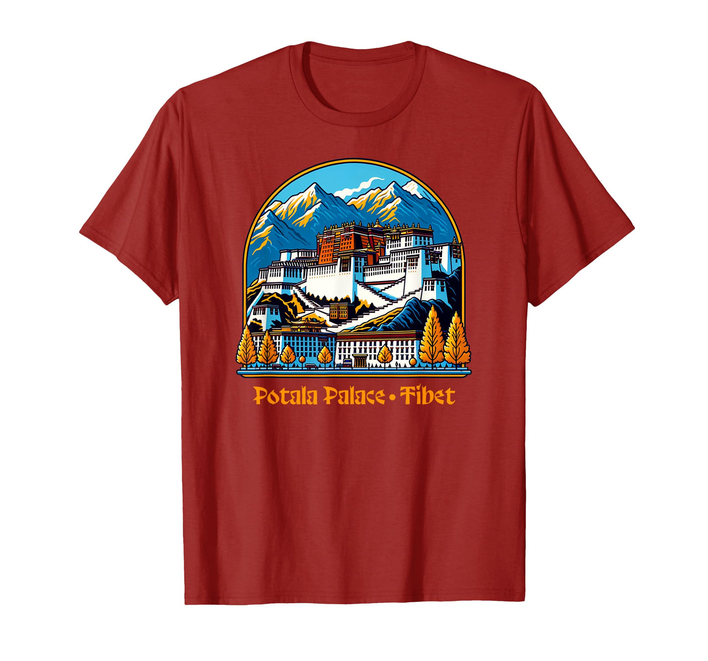 Potala Palace Tibet Lhasa Buddhist T-Shirt