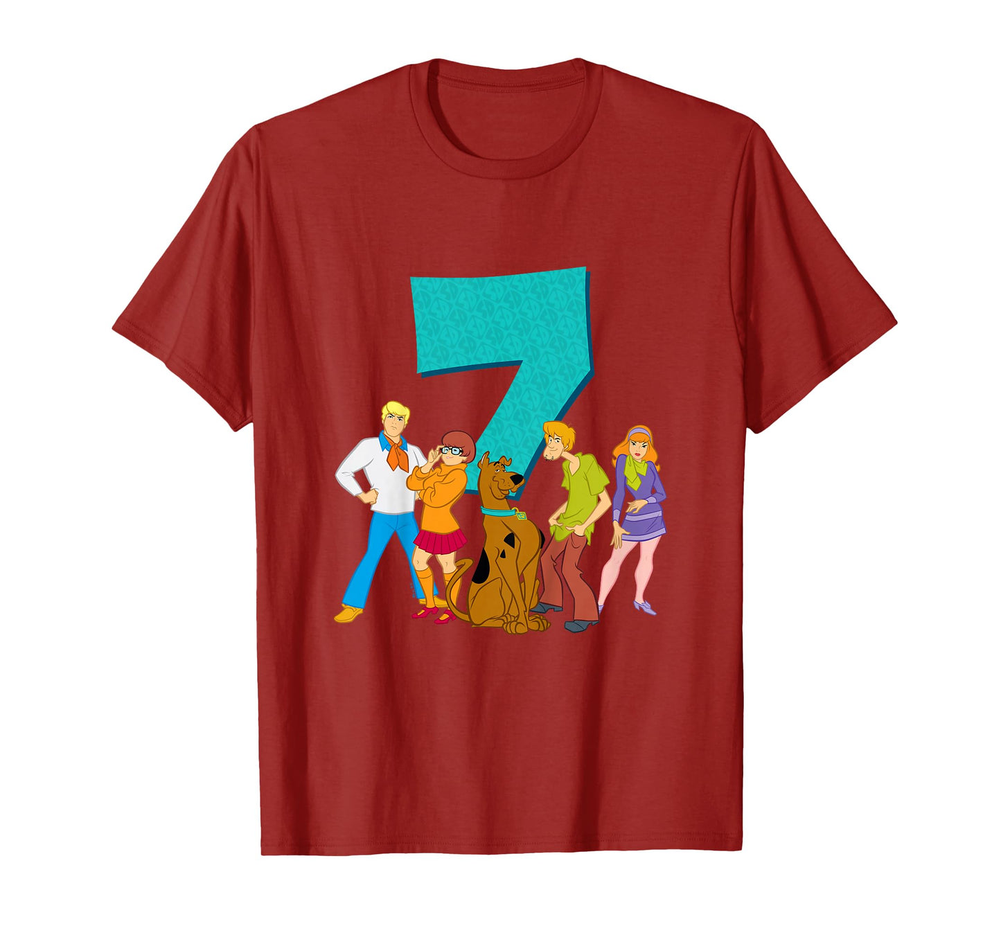 Kids Scooby-Doo 7th Birthday This Meddling Kid is 7 T-Shirt