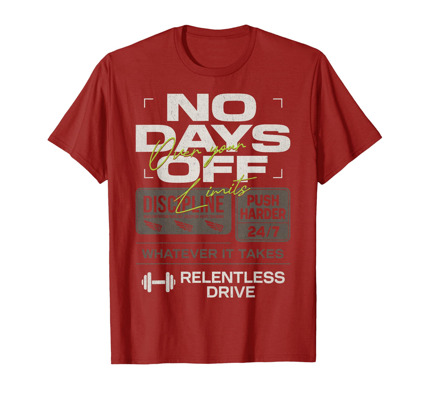 Y2K Fitness Quote Gym Training Discipline Yoga Sport Workout T-Shirt