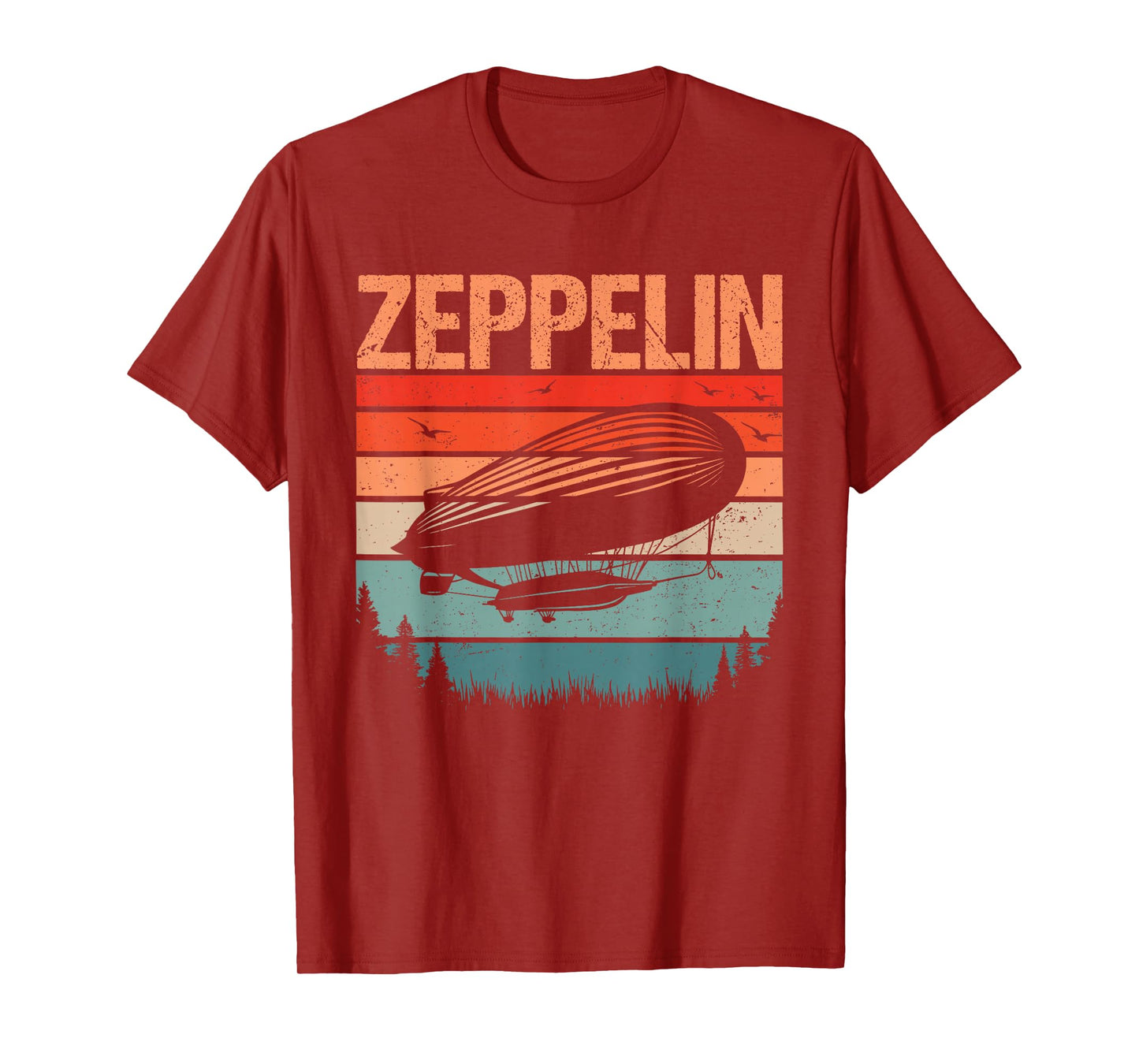 Retro Vintage Zeppelin Airship Aviation Blimp Men Women Kids T-Shirt