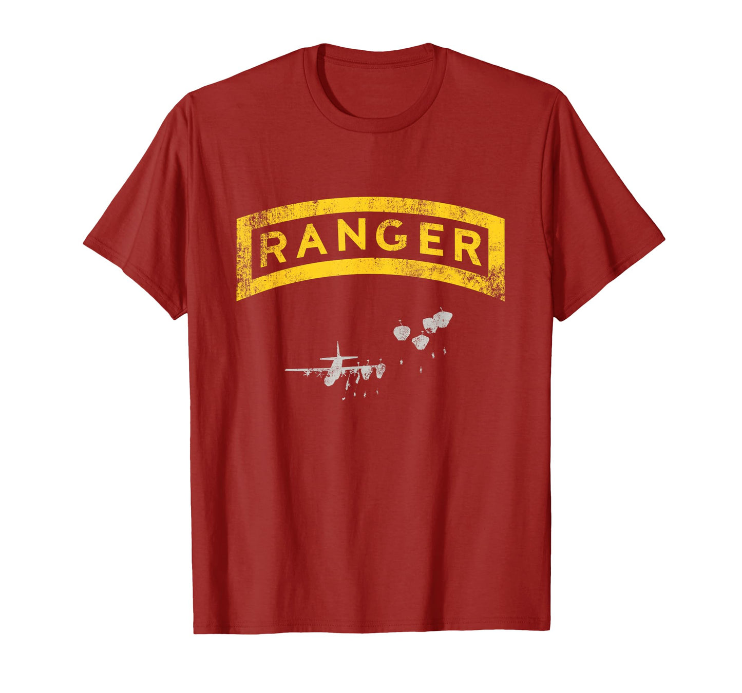 US Army Ranger Tab Airborne Ranger Military Veteran Vintage T-Shirt