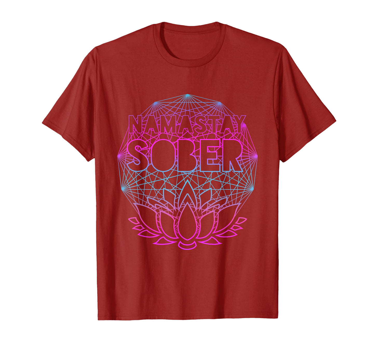 Namastay Sober NA AA Alcoholics Anonymous Sobriety Recovery T-Shirt