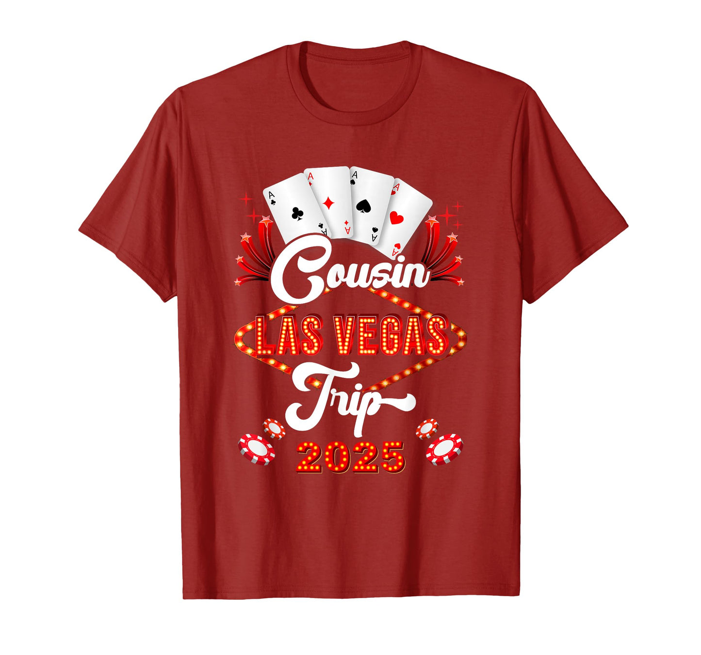 Cousin Las Vegas Trip 2025 Family Squad Vacation Matching T-Shirt