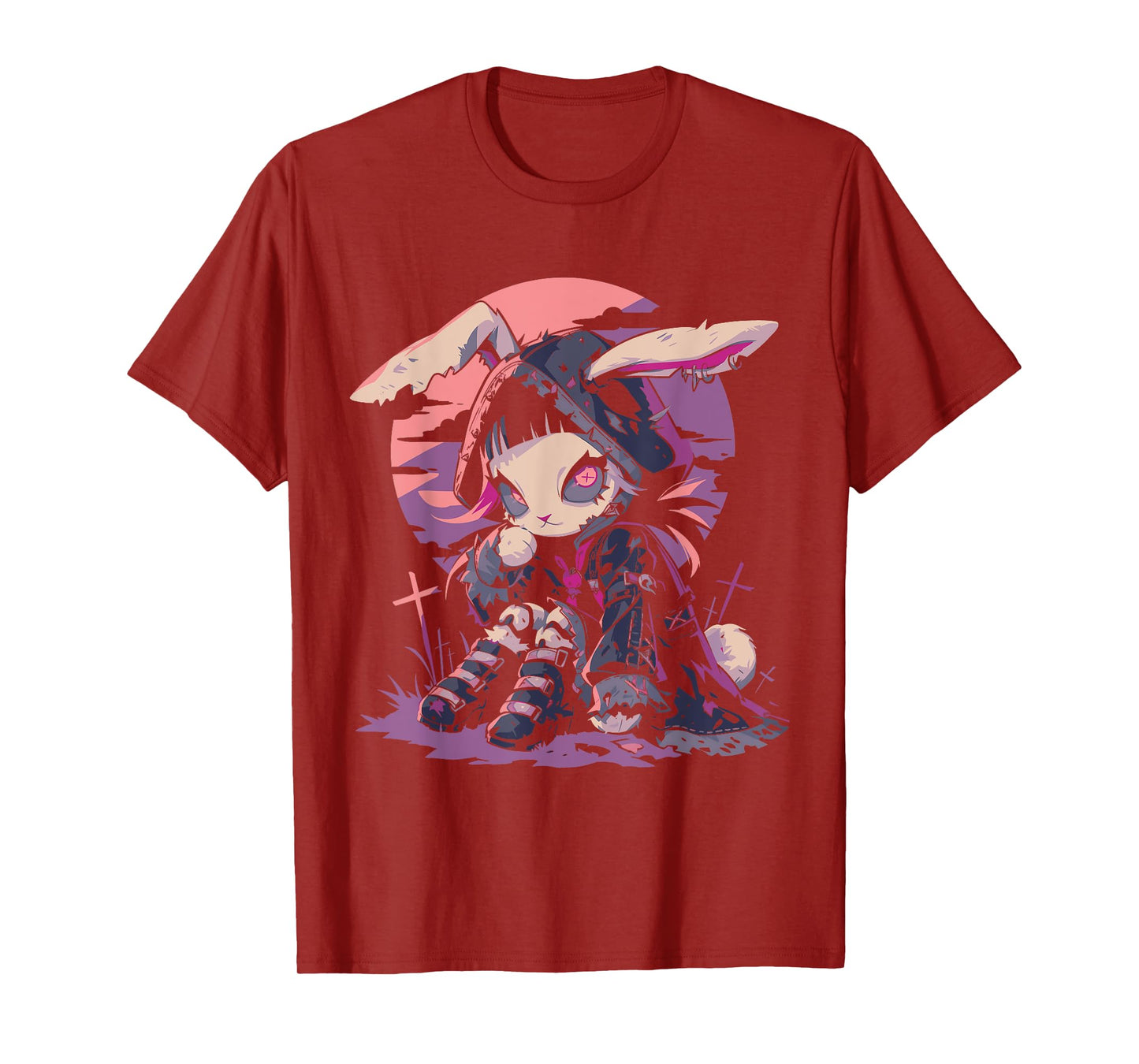 Cute Goth Bunny Witch Cute E-Girl Gothic Outfit Grunge T-Shirt