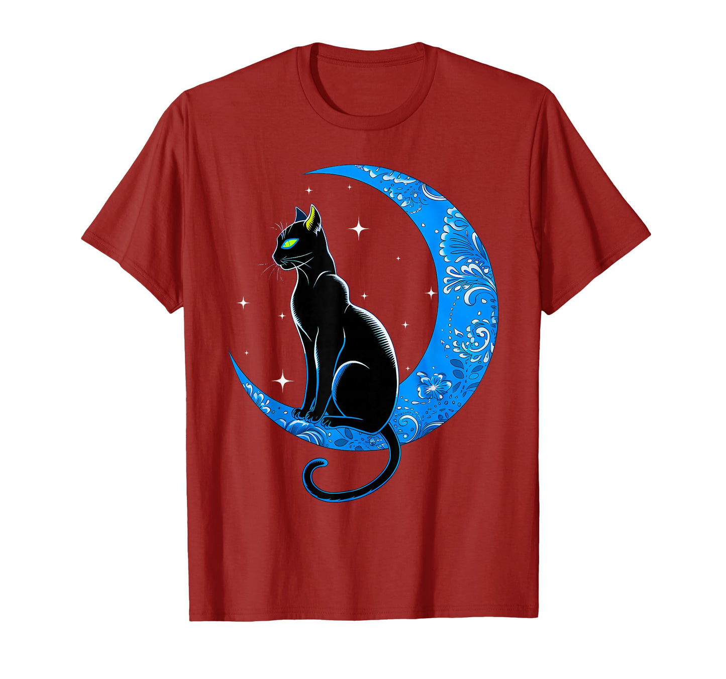 Black Cat Crescent Moon Sailor Mom T-Shirt