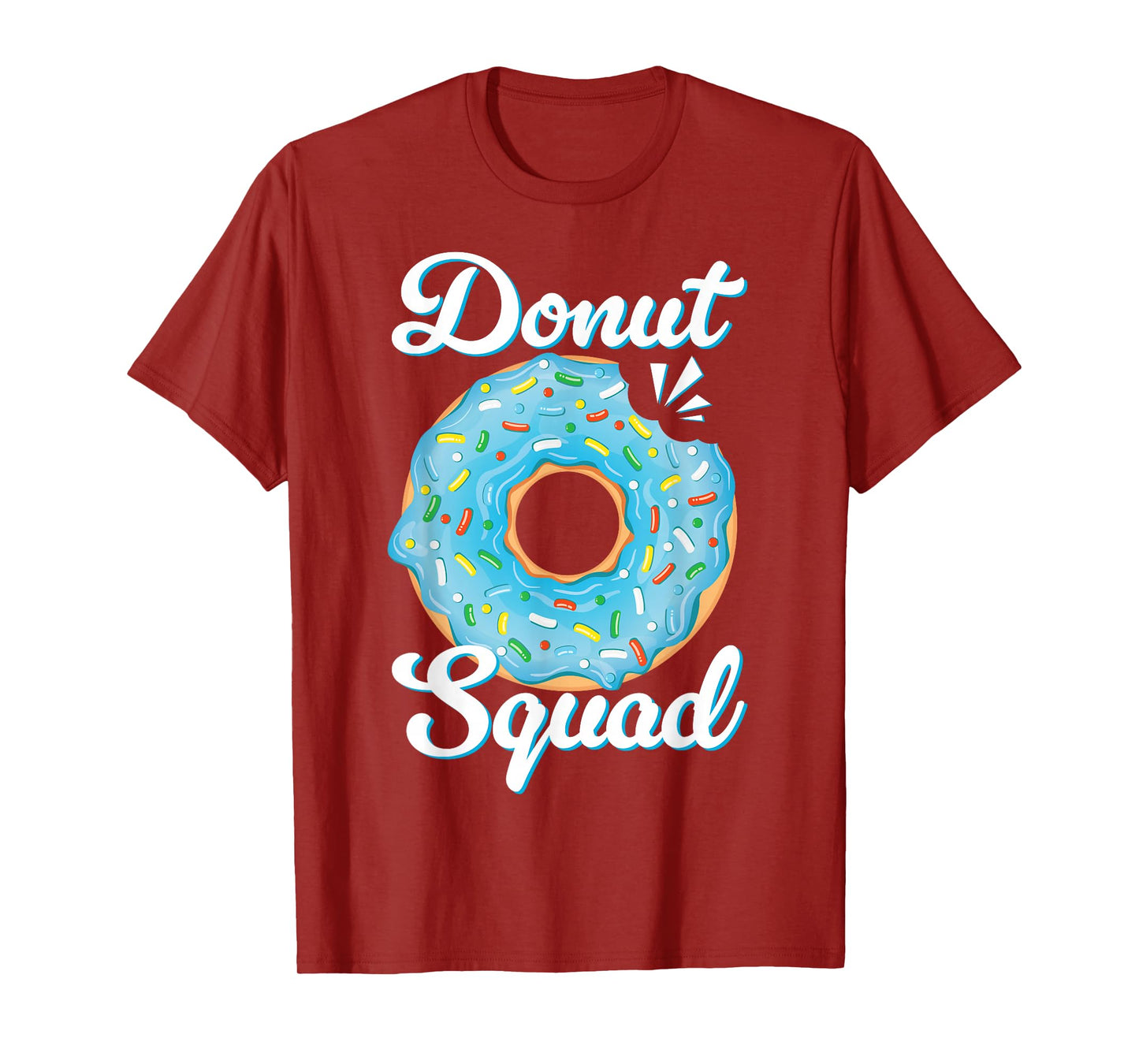 Donut Squad Sprinkle Blue Doughnut Birthday Party Kids Boys T-Shirt