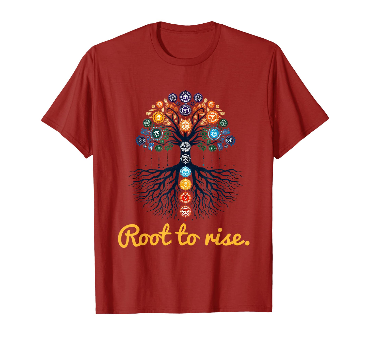 Tree Chakras ~ Root to Rise ~ Zen Yoga Chakra Meditation ~ T-Shirt
