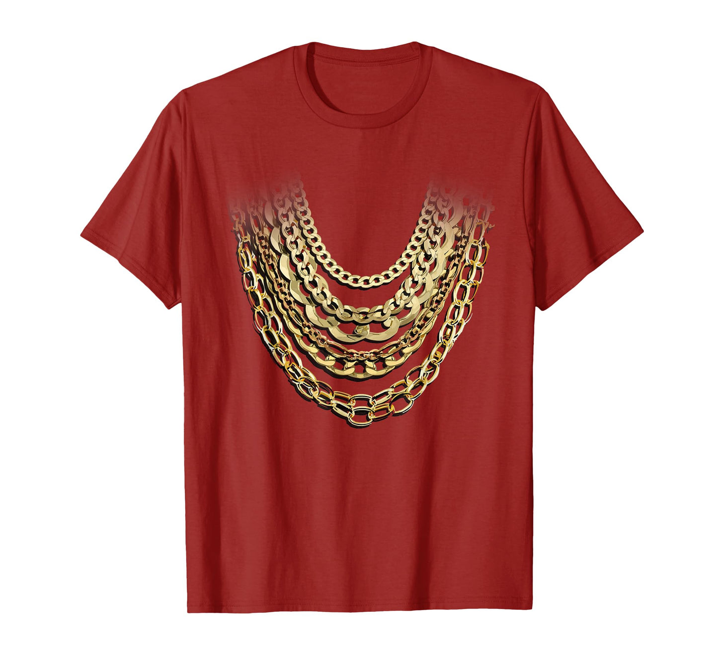 Golden Chains Funny Hip Hop Fan And Gold Lover Gift T-Shirt