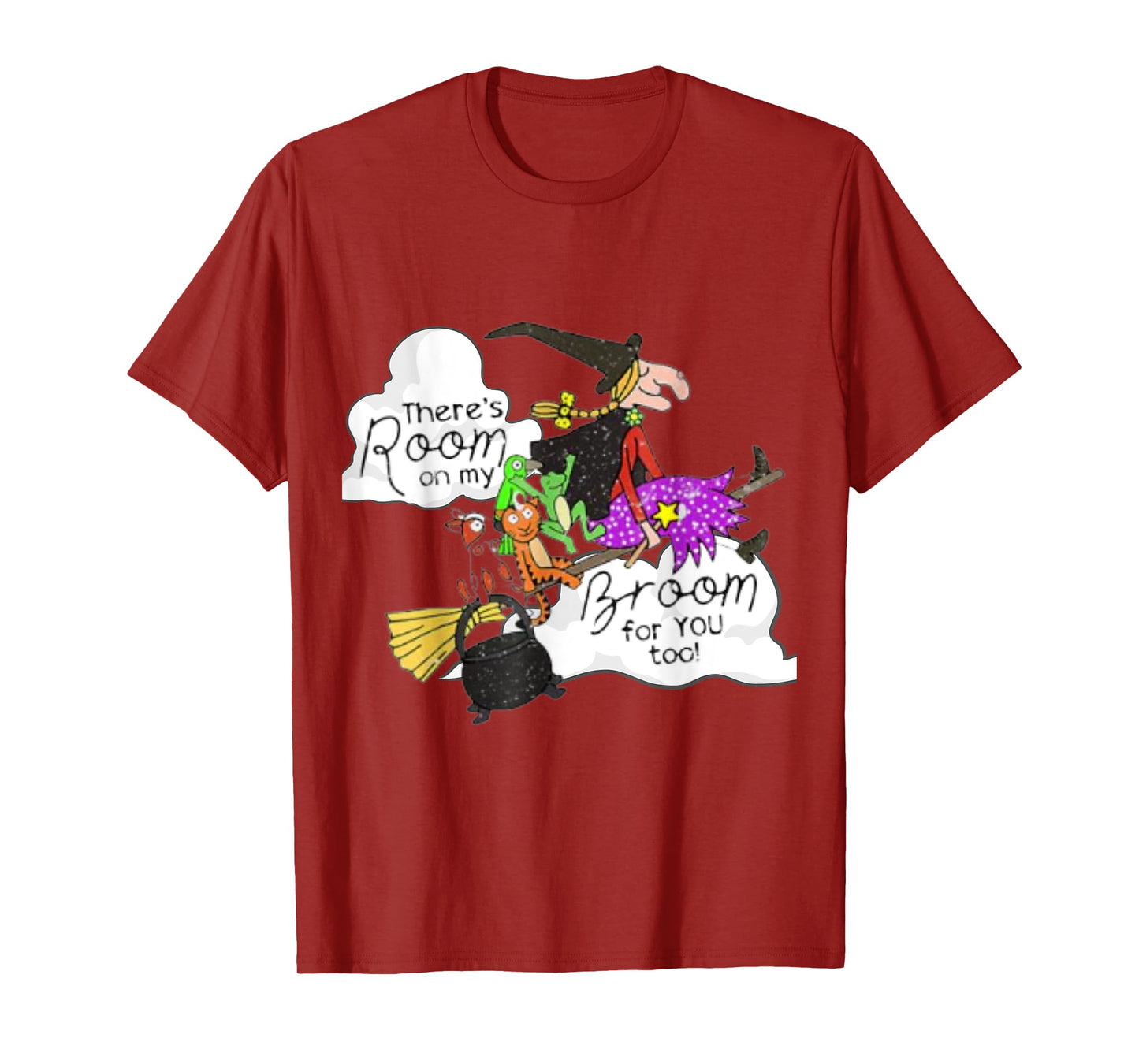 There's Room On My Broom 4 You Too Funny Teacher Witch T-Shirt
