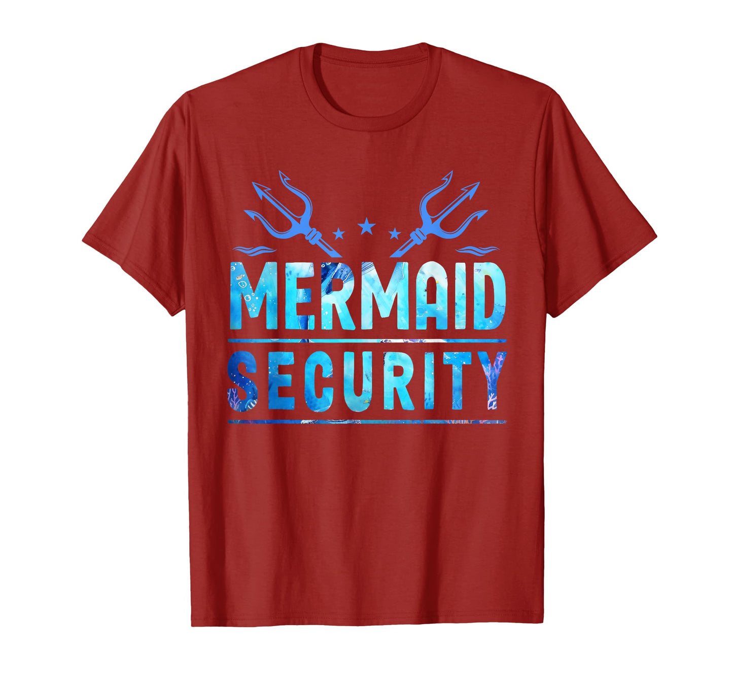 Mermaid Security Funny Dad Mermaid Family Mermaid Squad T-Shirt