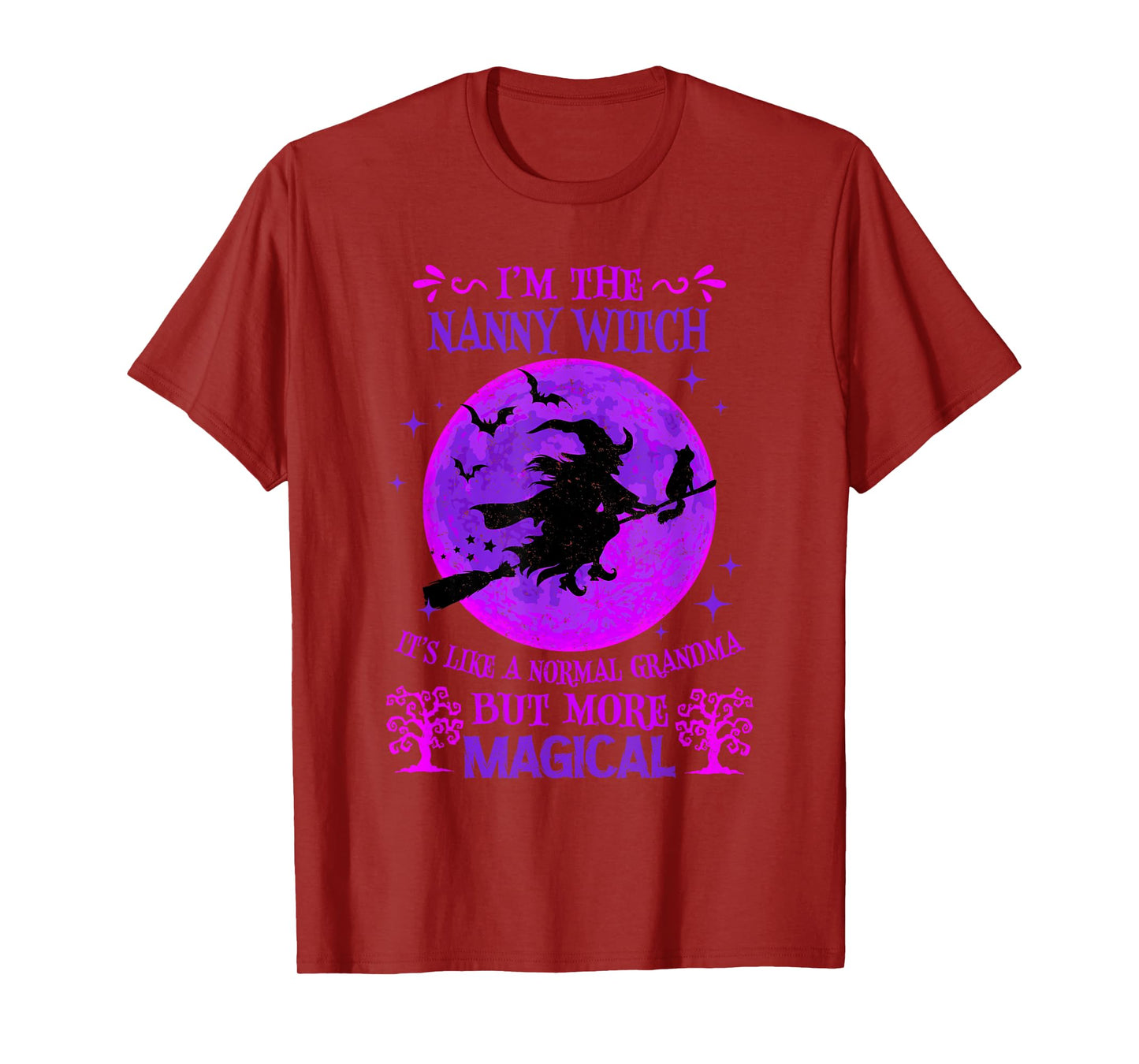I'm The Nanny Witch Like A Normal Grandma Halloween T-Shirt