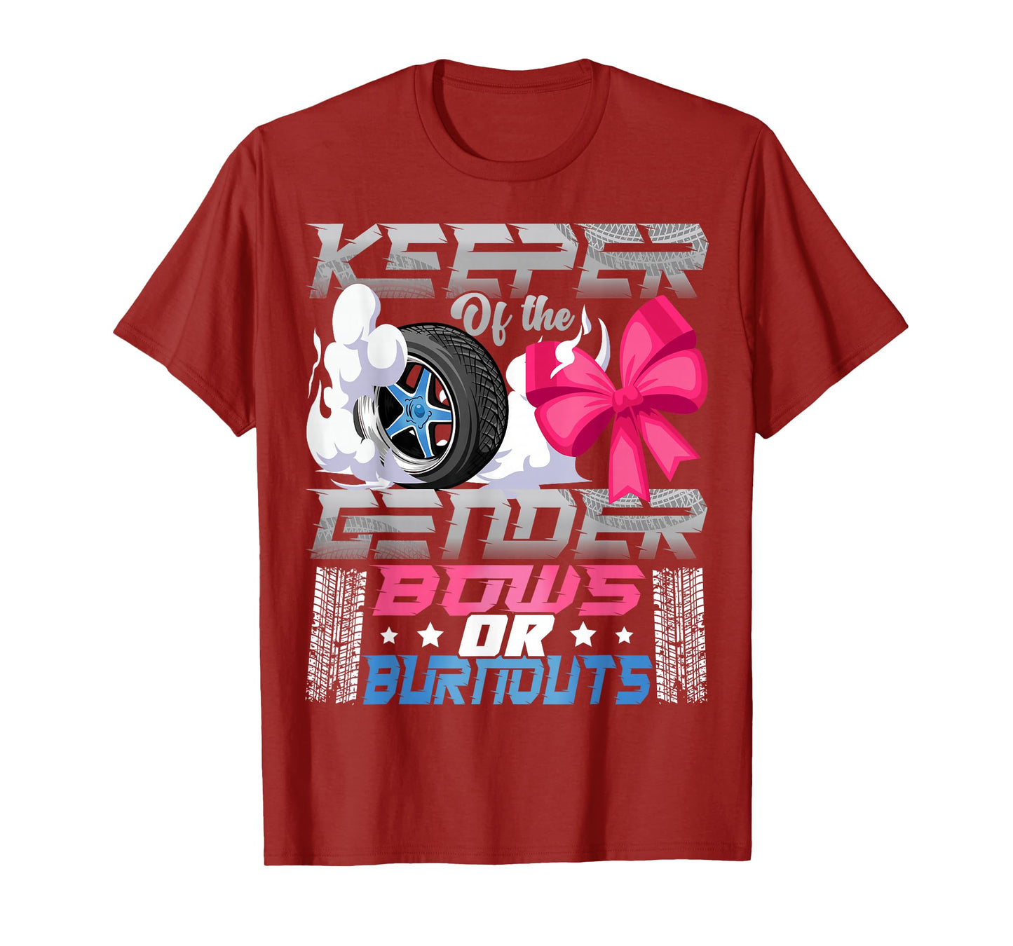Keeper of the Gender Burnouts or Bows Gender Reveal Party T-Shirt