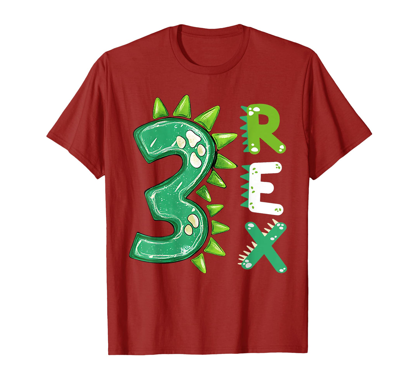 Three Rex 3rd Birthday Shirt Third Dinosaur 3 Year Old T-Shirt