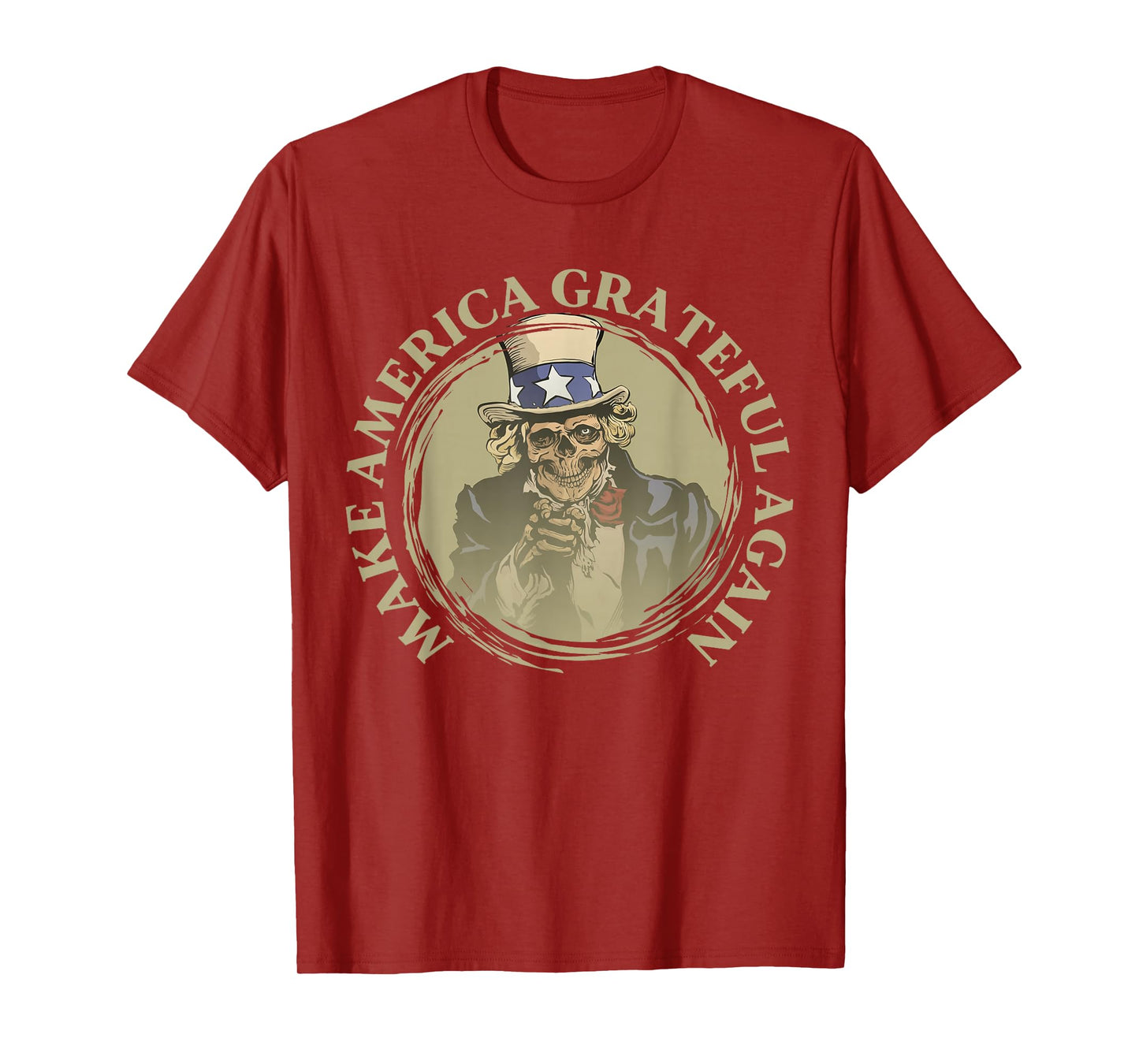 Vintage Design Uncle Sam Retro Make America Grateful Again T-Shirt