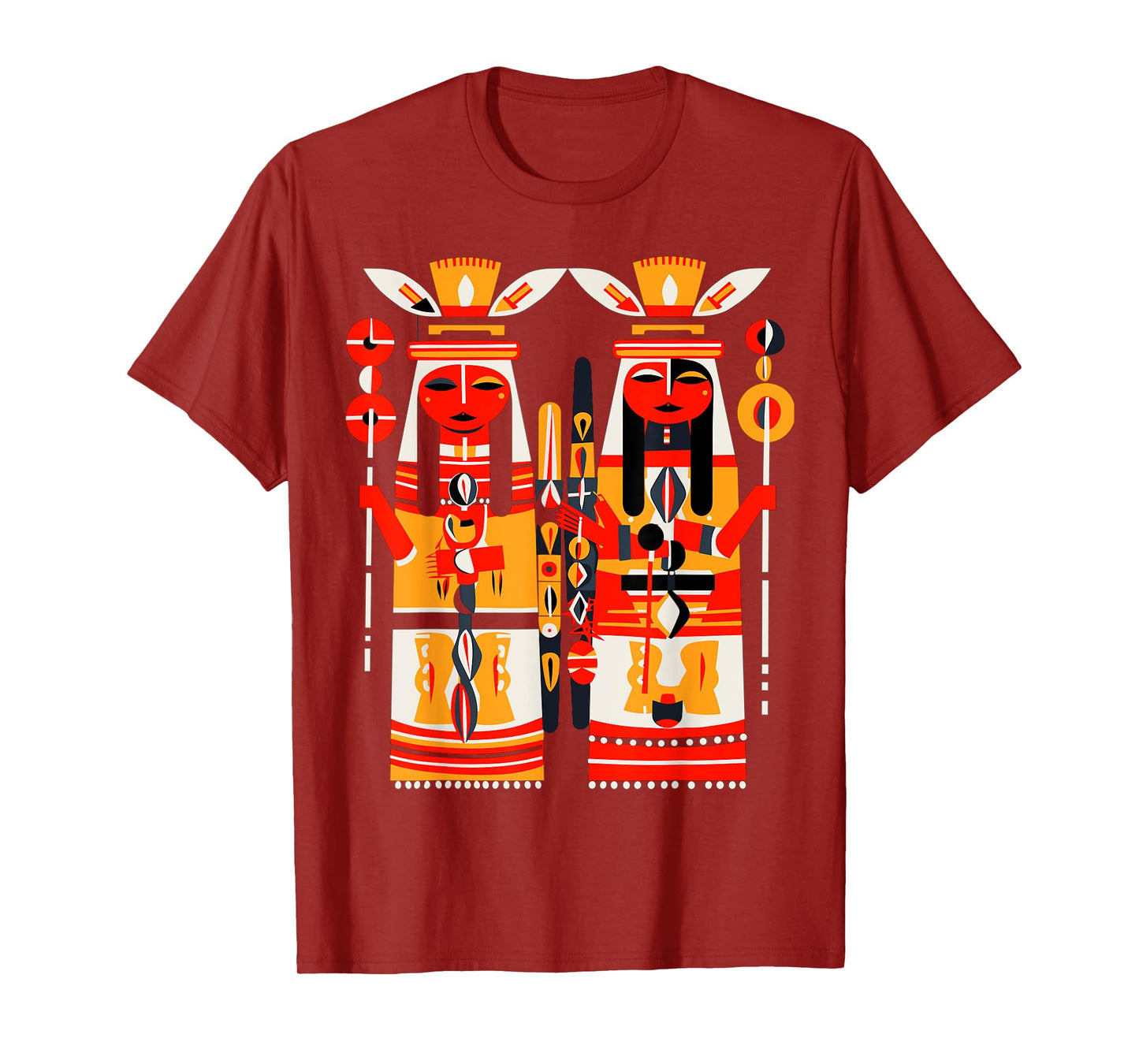 Native American Art Style Hopi Katsina Dolls T-Shirt
