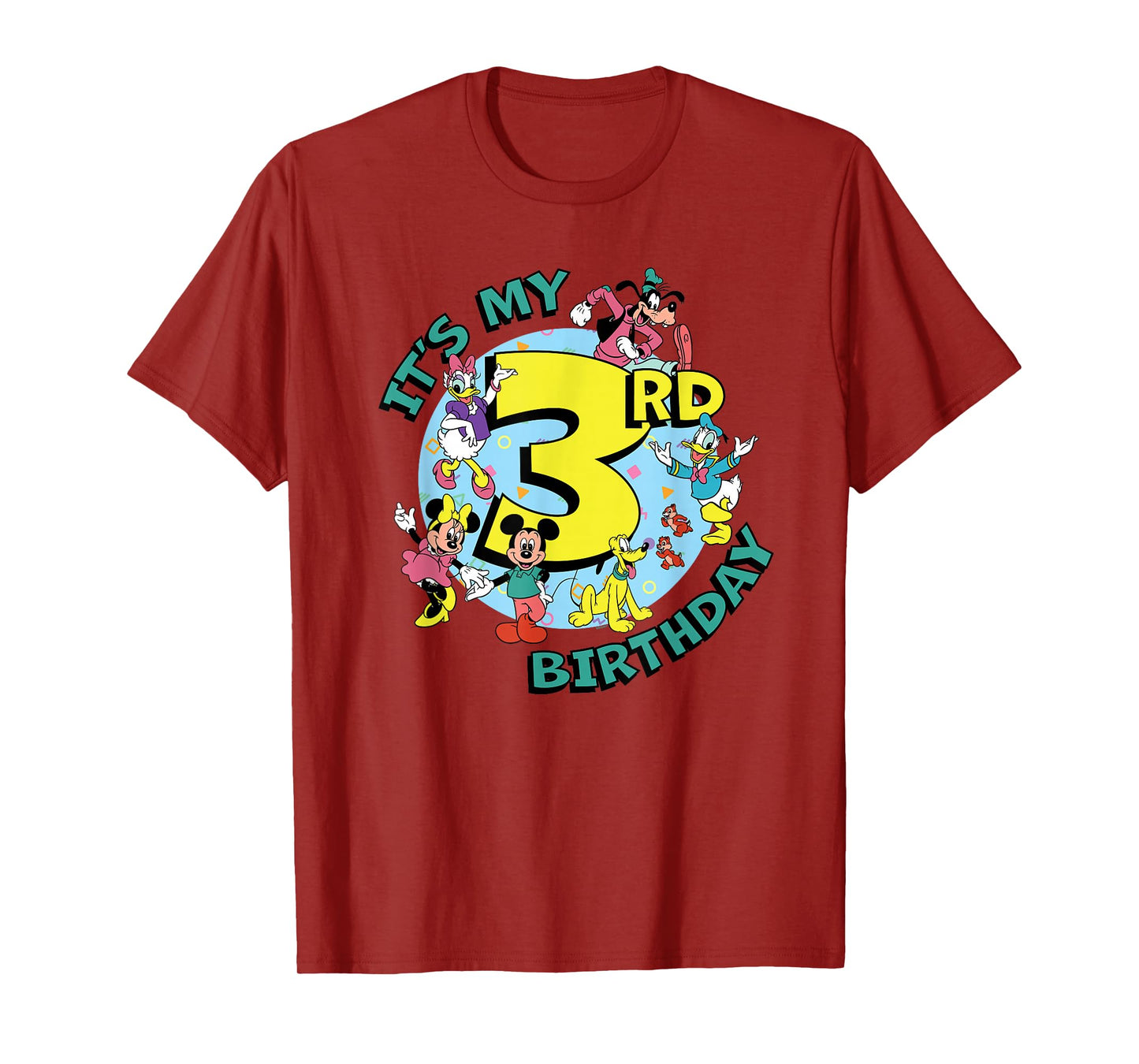 Disney Mickey and Friends It's My Third 3rd Birthday T-Shirt