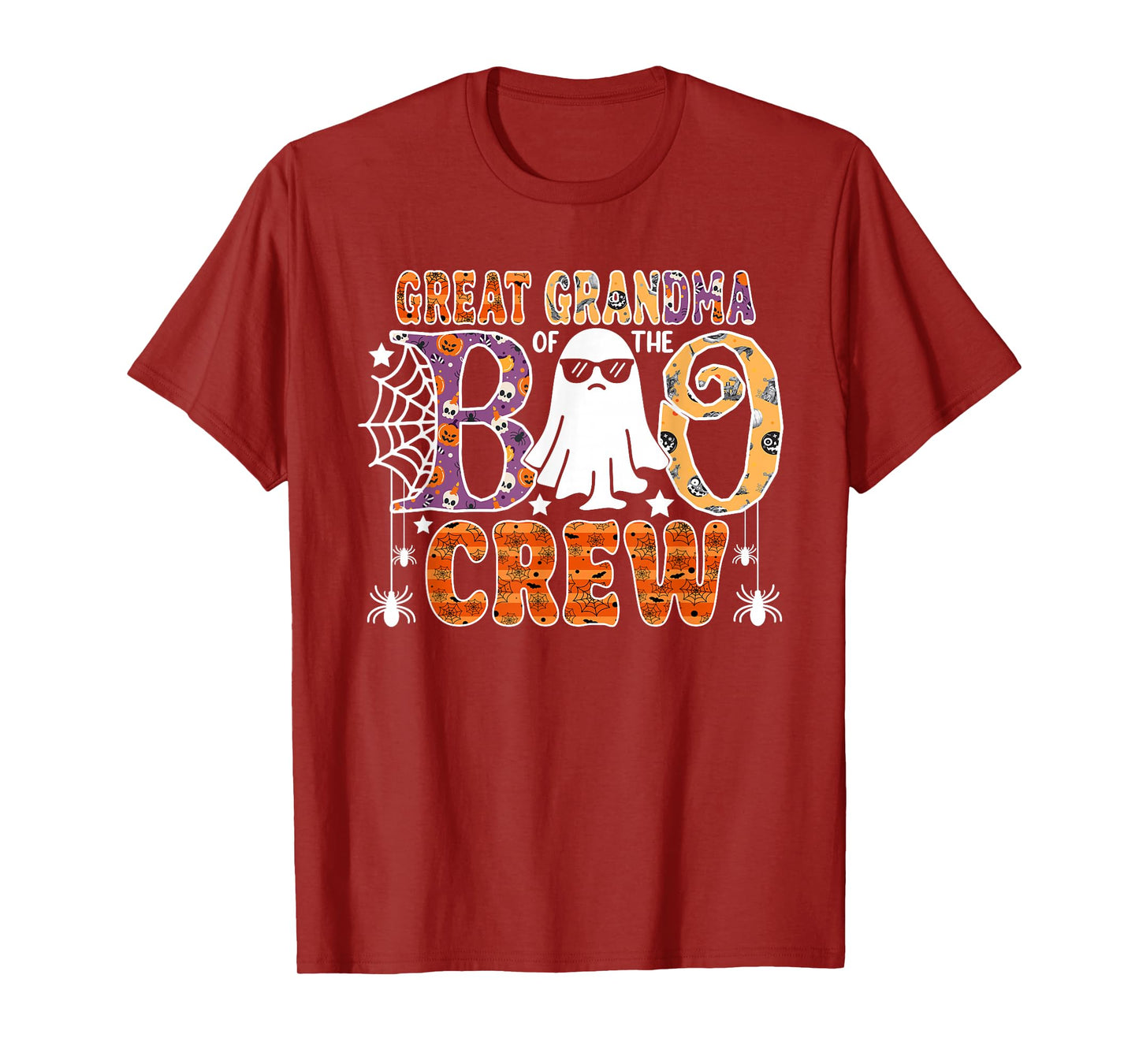 Great Grandma Of The Boo Crew Halloween Family Matching T-Shirt