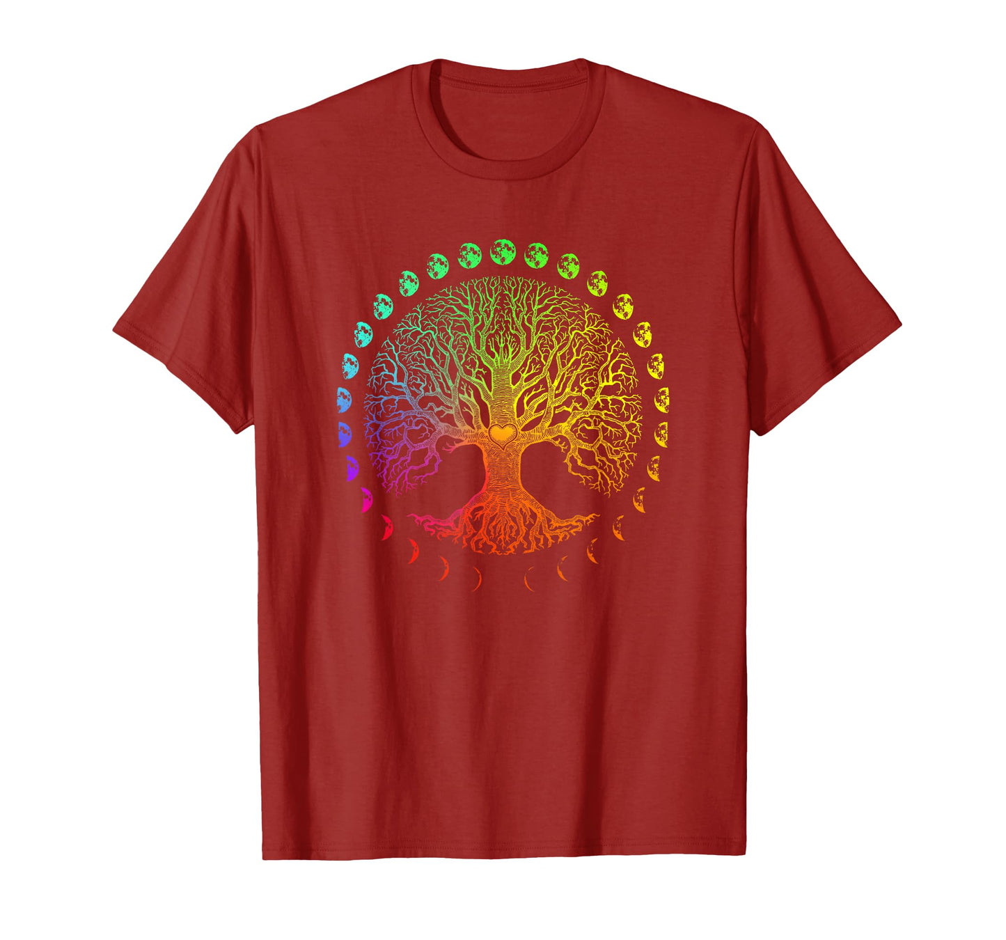 Tree of Life Phases of the Moon Gift T-Shirt
