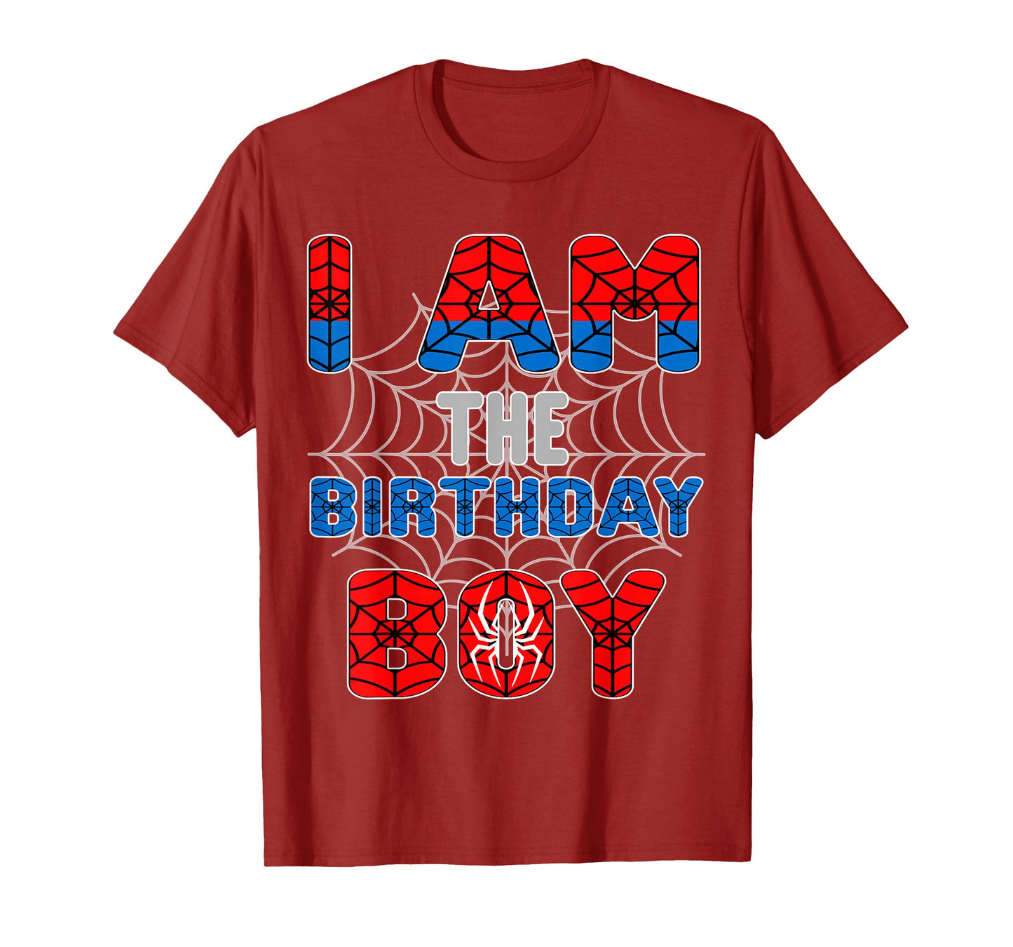 Spider Web Birthday Party I'm The Birthday Boy T-Shirt