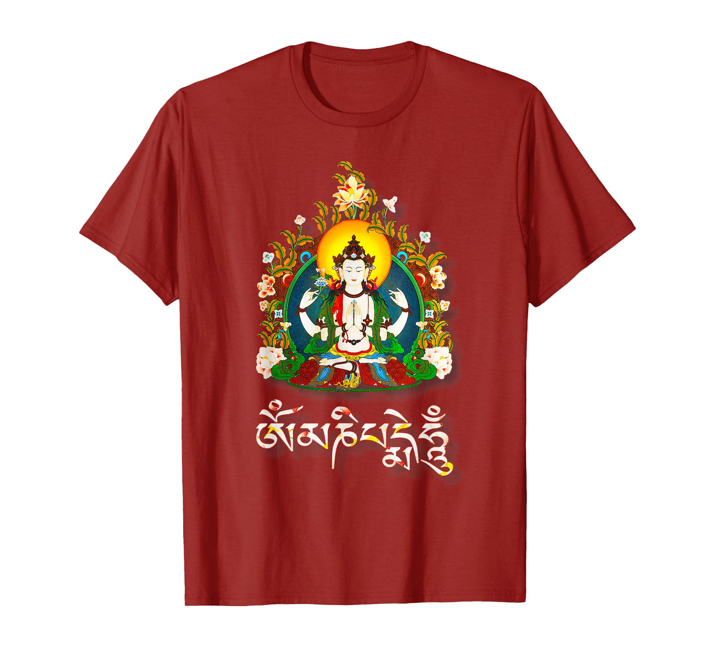 Tibetan Buddha Om Mani Padme Hum Amitabha T-Shirt