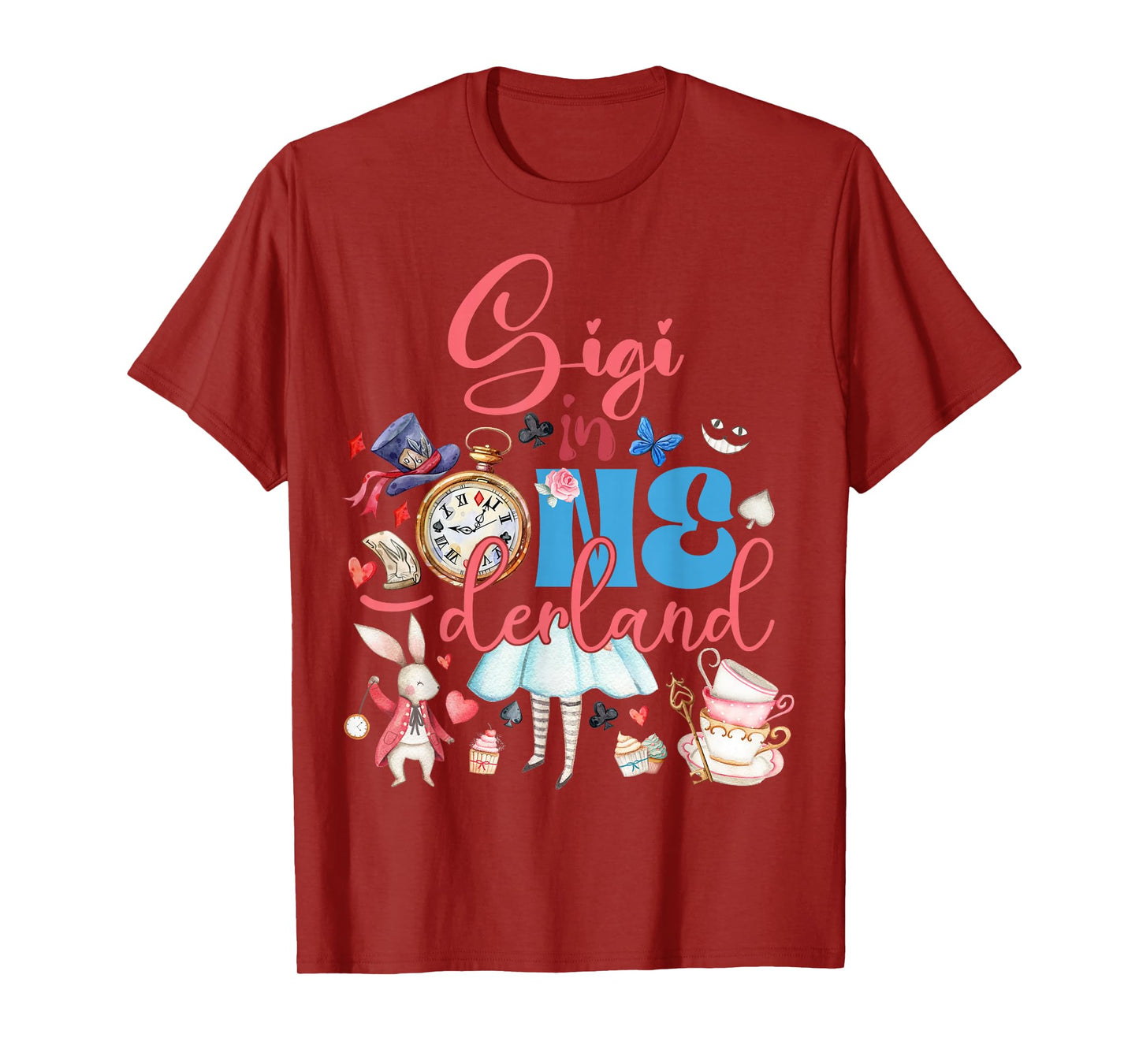 Alice Gigi in ONEderland Birthday Family T-Shirt