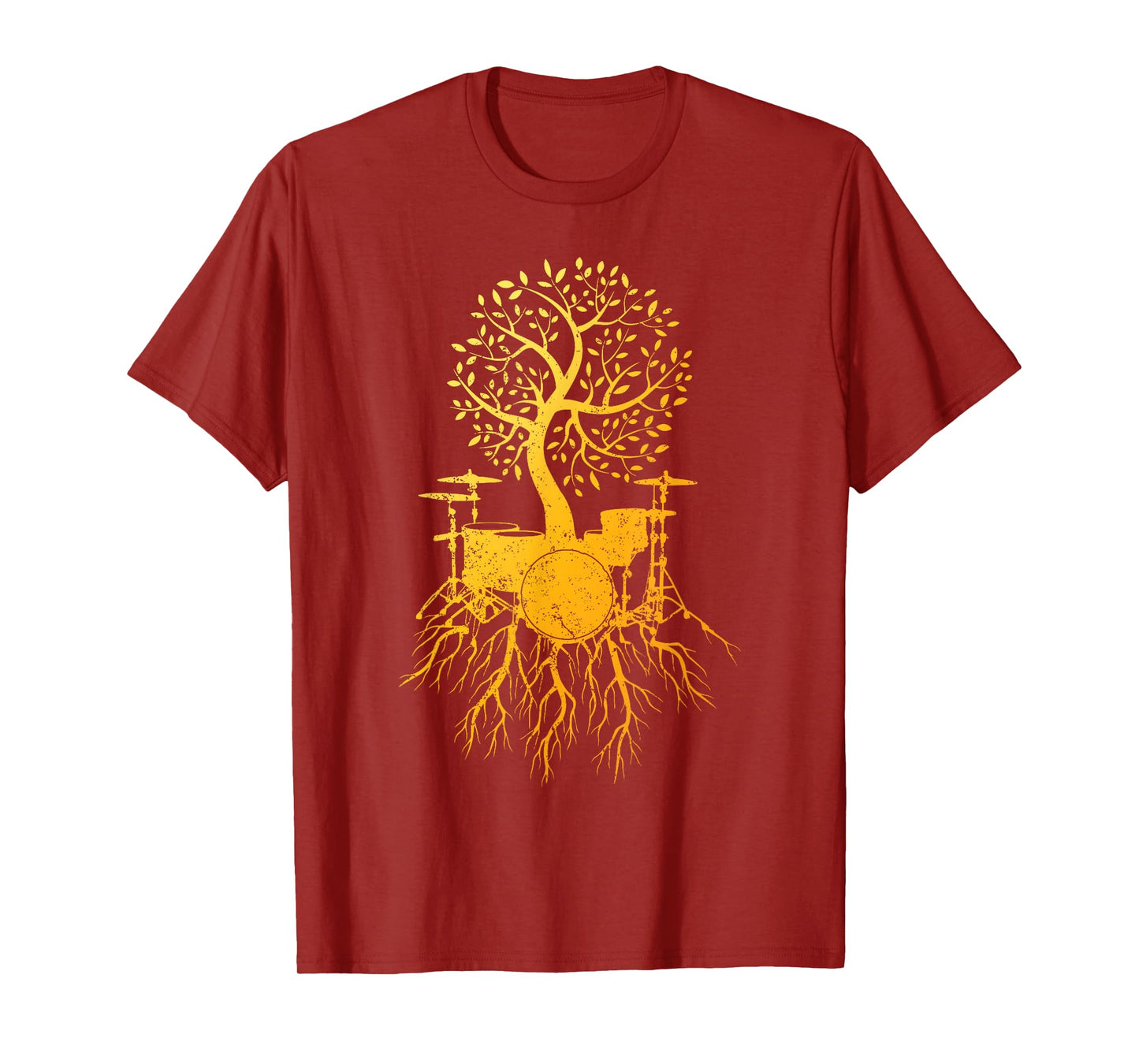 Cool Drum Set Art For Men Women Drummer Music Drumming Lover T-Shirt