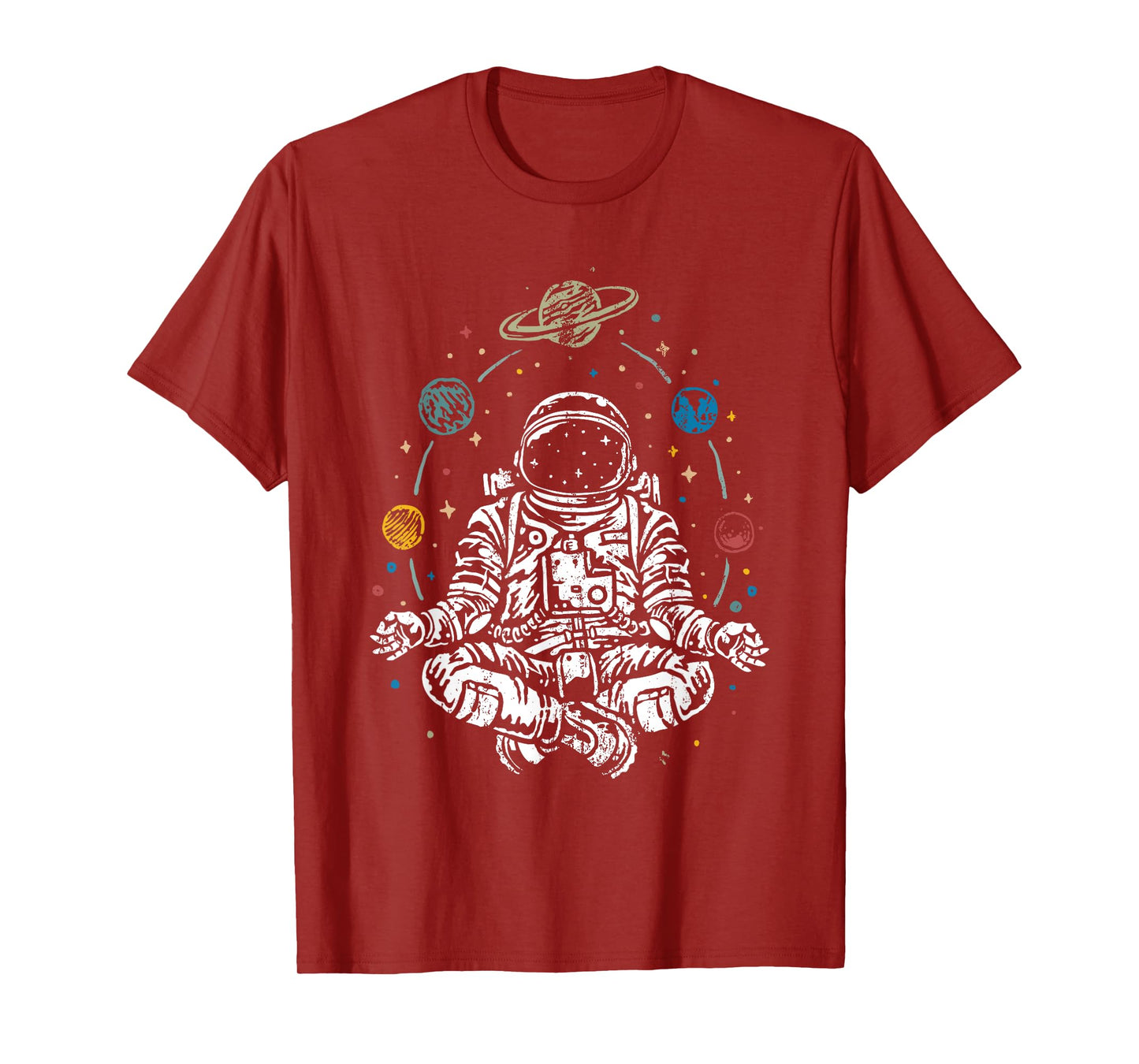 Namaste Planet Outer Space Cosmonaut Yoga Gift Astronaut T-Shirt