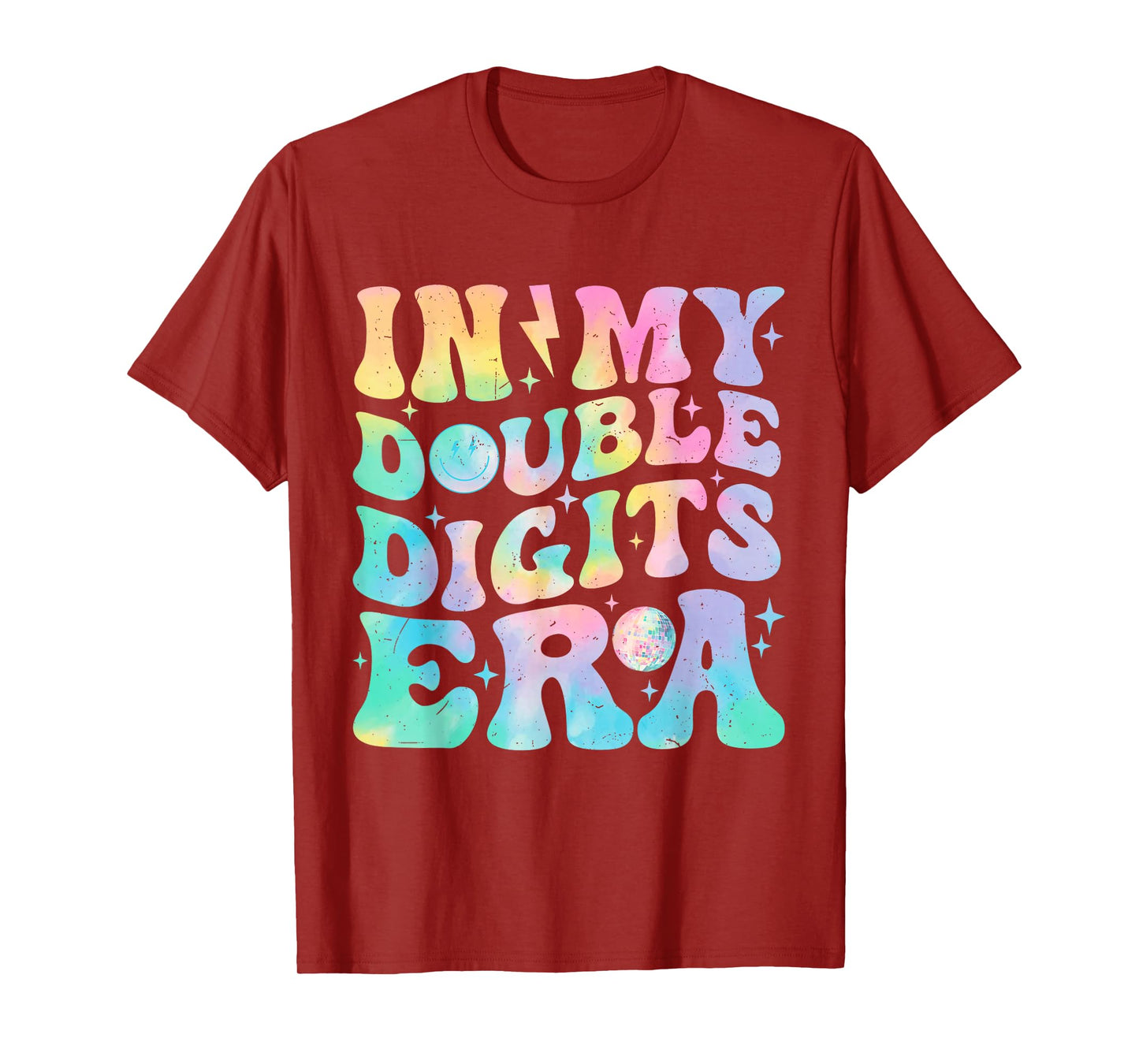 In My Double Digits Era Birthday Tie Dye For Women Girls T-Shirt