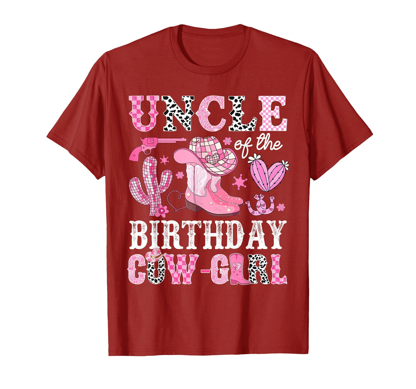 Uncle Of The Birthday Cow-Girl Rodeo Cowgirl Bday T-Shirt