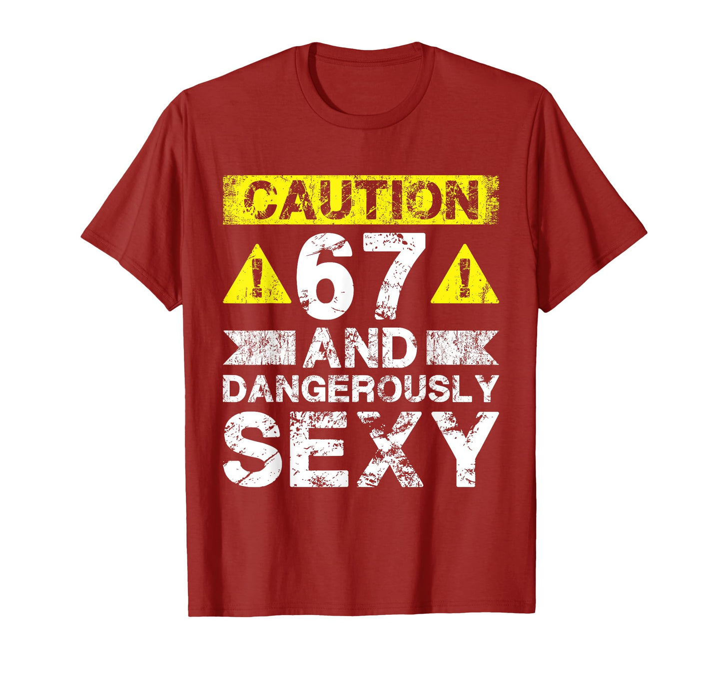 67 And Dangerously Sexy - 67 Year Old Funny 67th Birthday T-Shirt