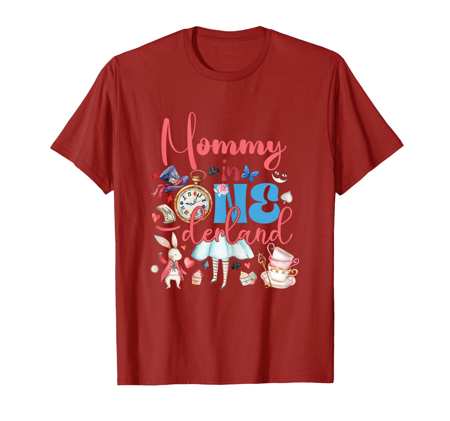Alice Mommy in ONEderland Birthday Family T-Shirt