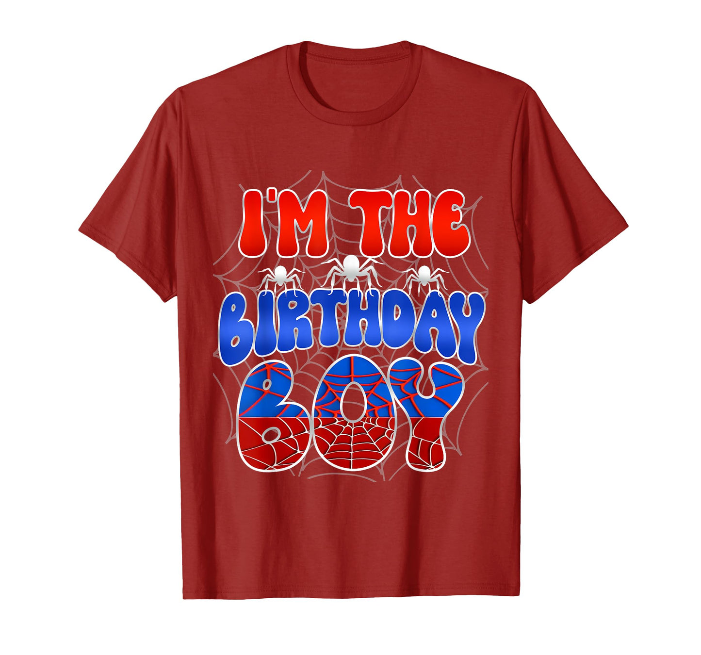 I'm the Birthday Boy Costume Spider Web Birthday Party T-Shirt