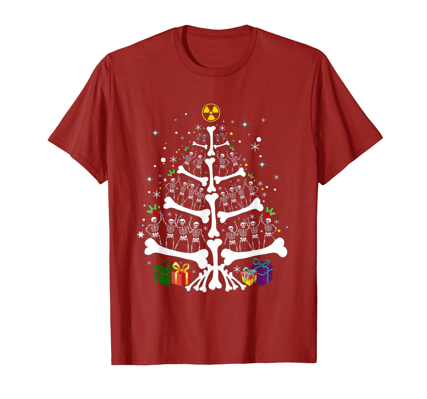 Women Radiology Skeleton Christmas Tree Xray Tech Team T-Shirt