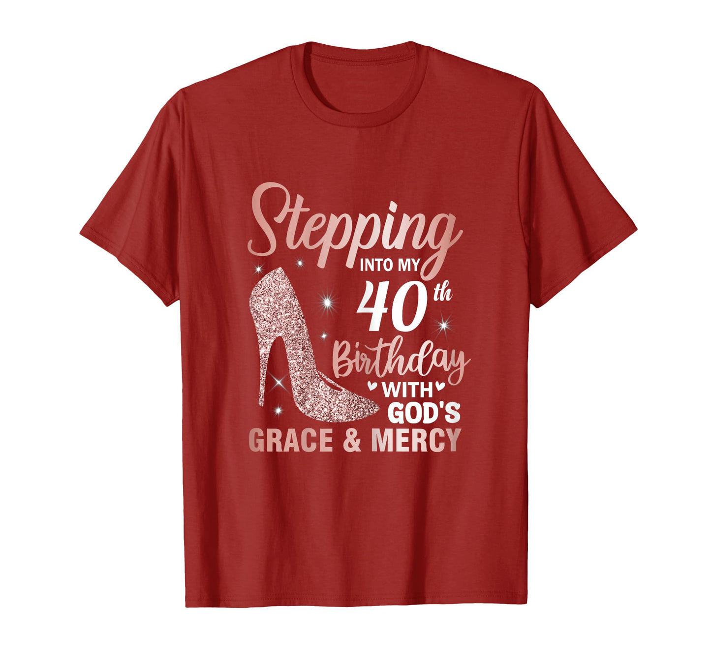 Stepping Into My 40th Birthday Women 40 Year Old Bday T-Shirt