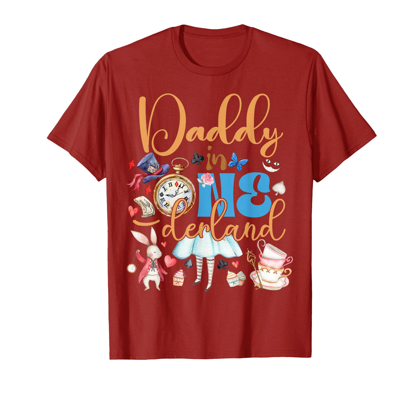 Alice Daddy in ONEderland Birthday Family T-Shirt