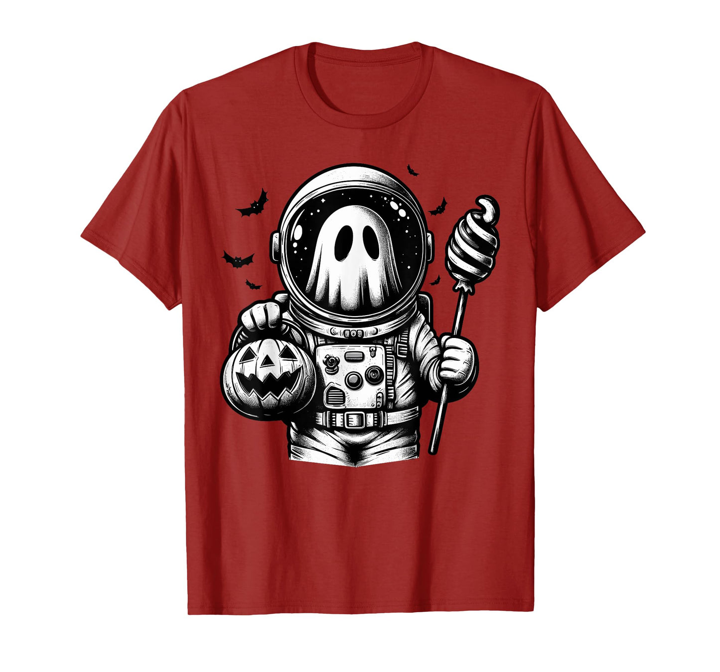 Halloween Astronaut Costume Ghost Animal Boo Spooky T-Shirt