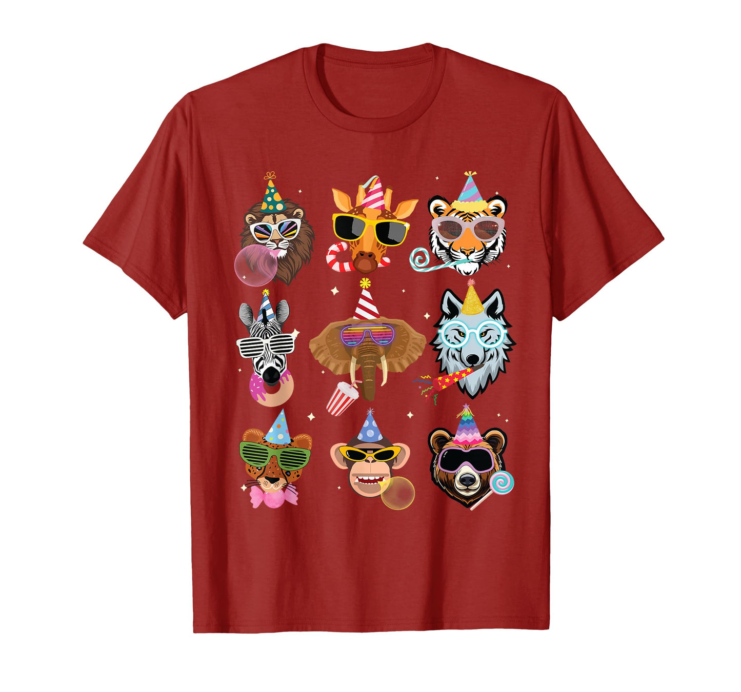 Men Women and Kids Zoo Day Wildlife Animals Birthday Parties T-Shirt
