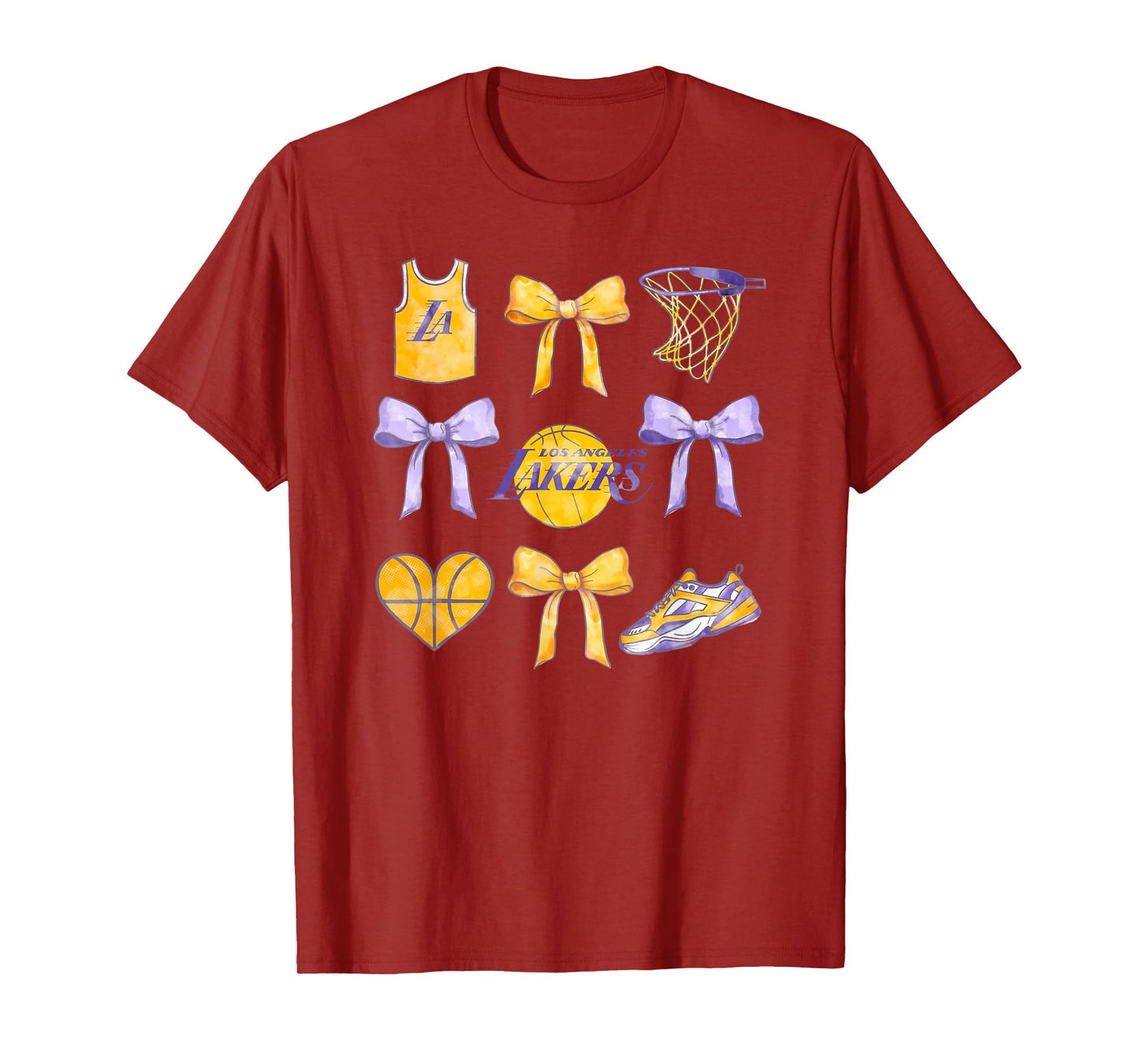 NBA Los Angeles Lakers Bow Grid T-Shirt