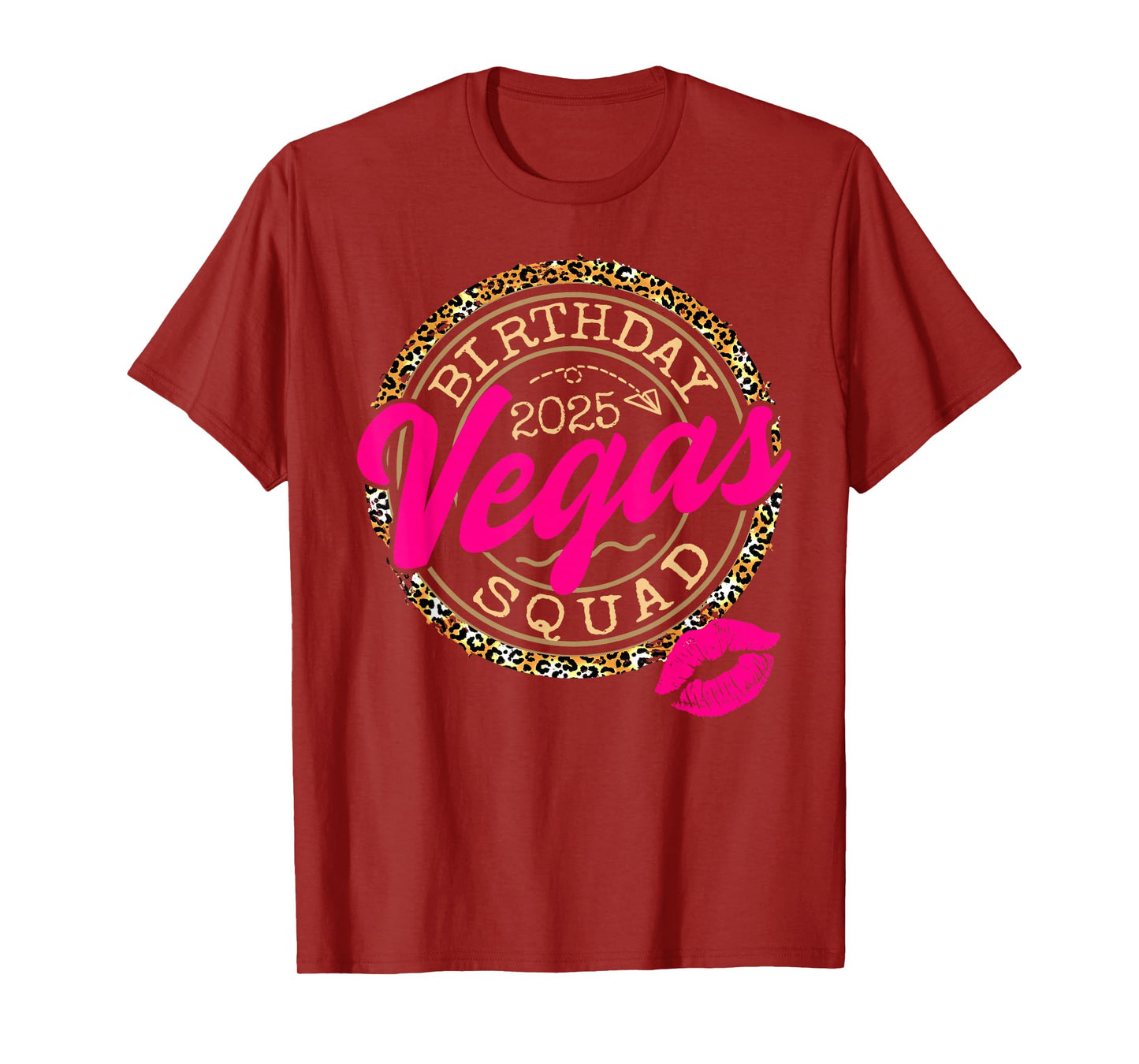 Las Vegas Girls Trip 2025 Shirts Crew Vegas Birthday Squad T-Shirt