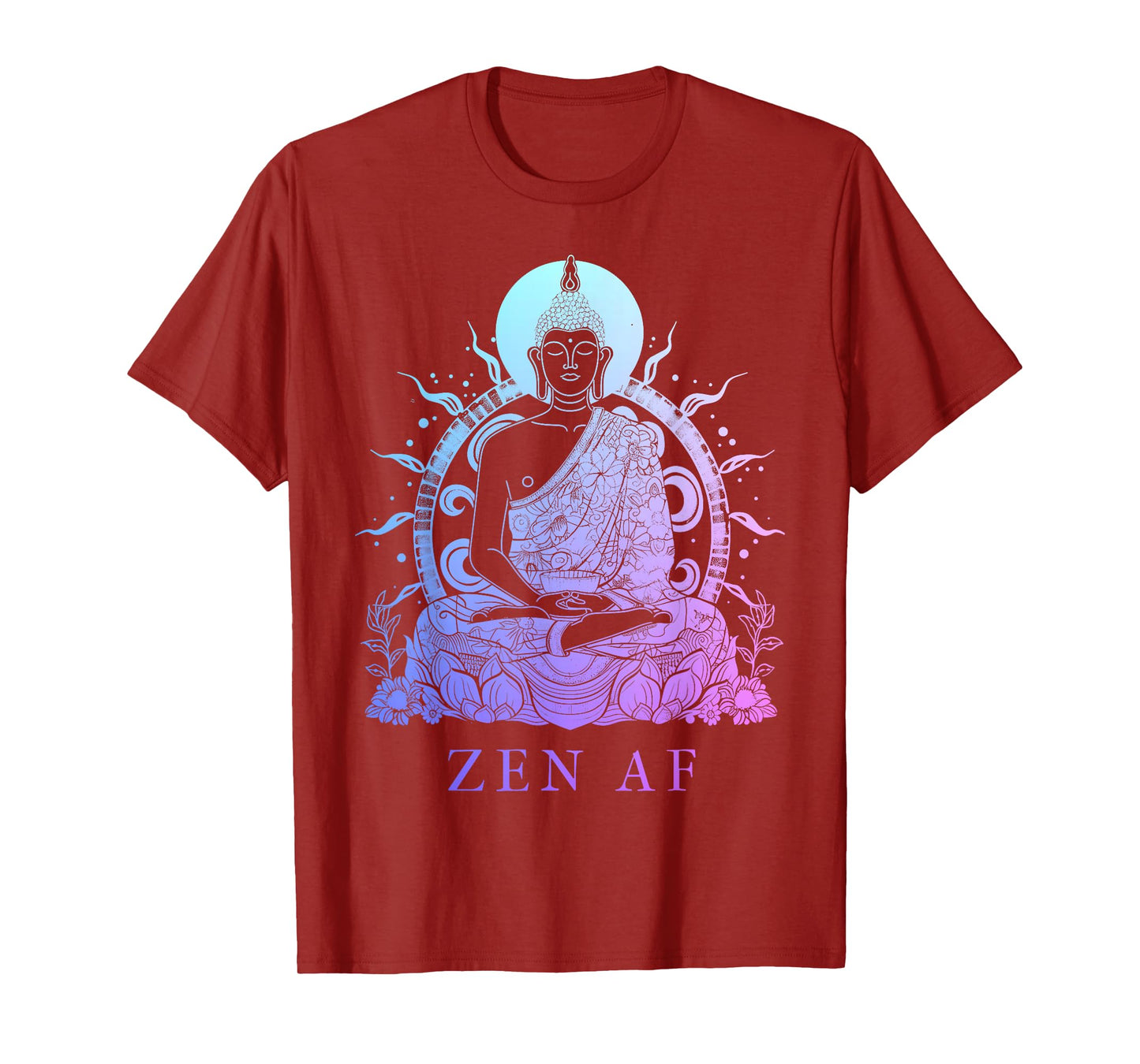 Zen AF Buddha Funny Buddhism Yoga Yogi Buddhist T-Shirt