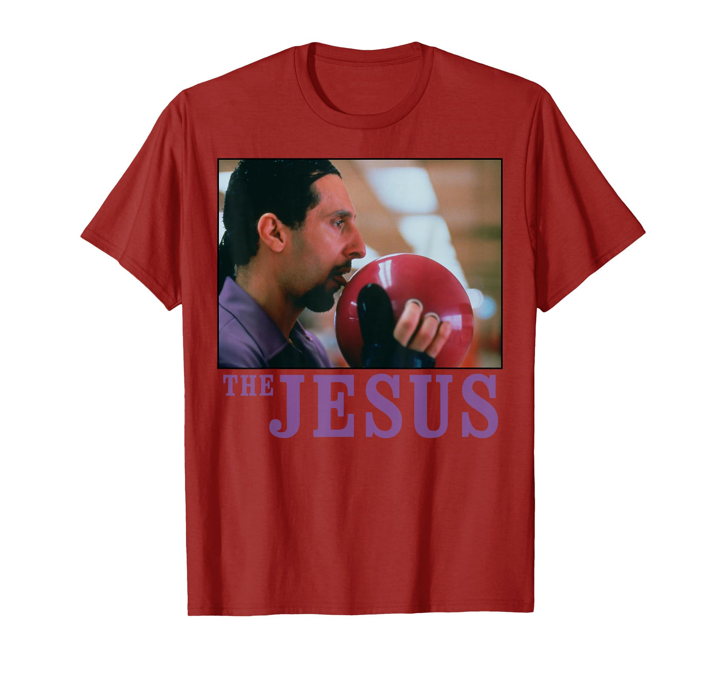 The Big Lebowski Jesus Licking the Bowling Ball Graphic Tee T-Shirt