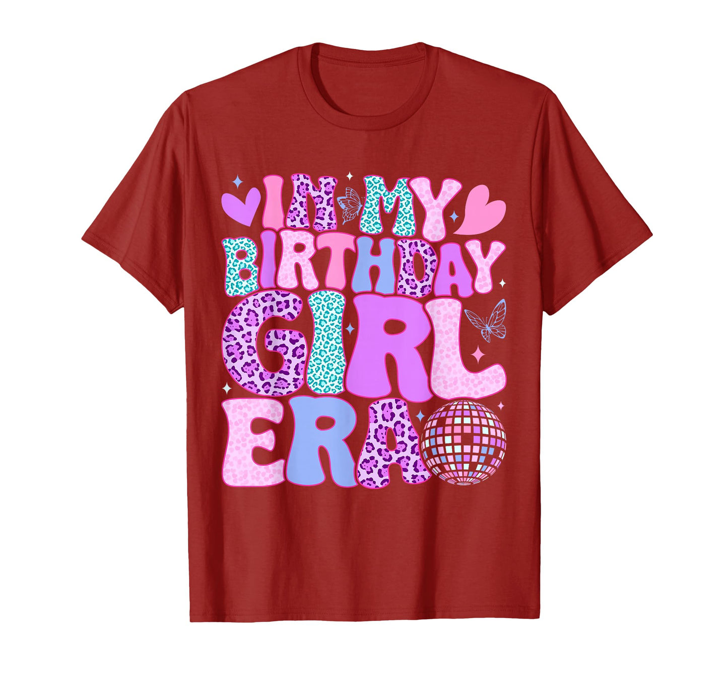 Groovy In My Birthday Girl Era Retro Women Teens Kids Bday T-Shirt