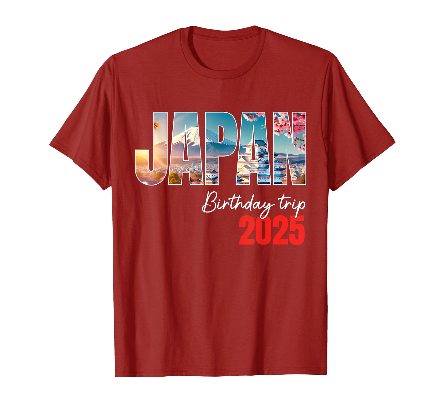Japan Birthday Trip 2025 Tokyo Osaka Cherry Blossom Holiday T-Shirt