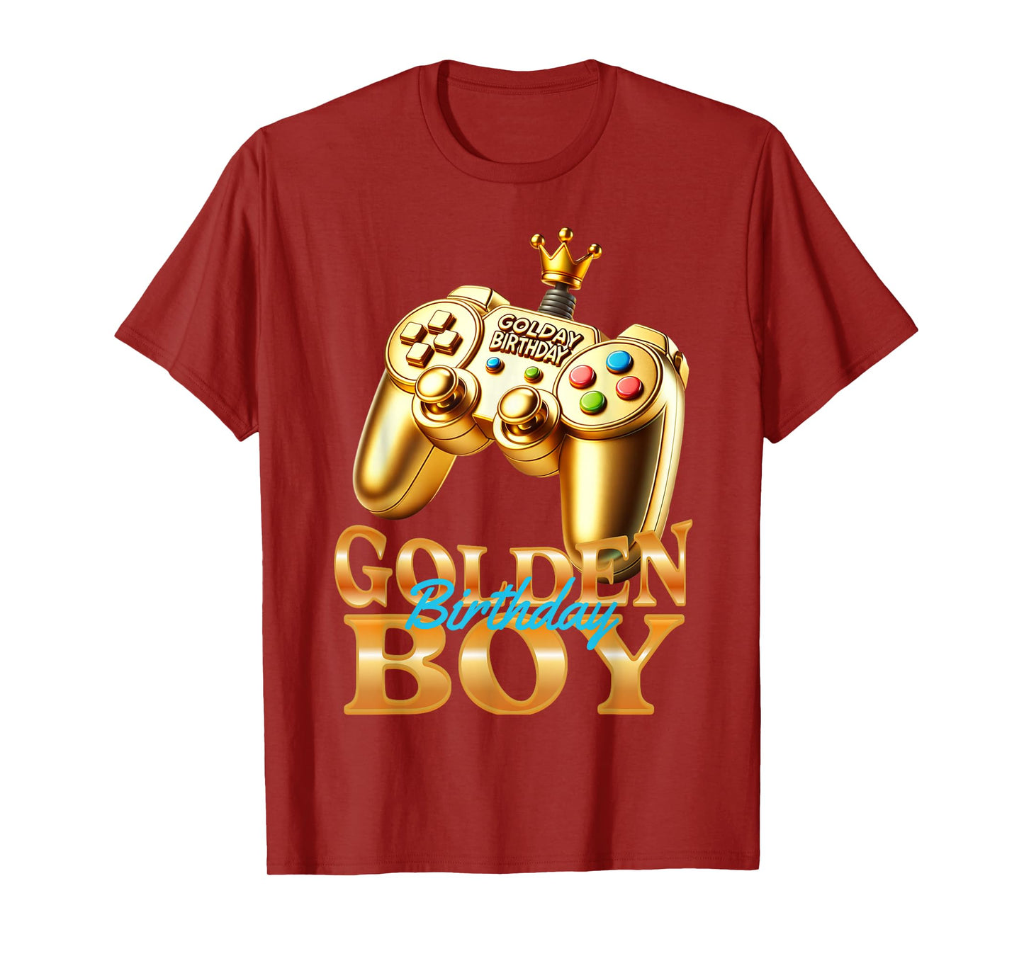 Golden Birthday Boys Bday Toddlers Birthday Party Decoration T-Shirt
