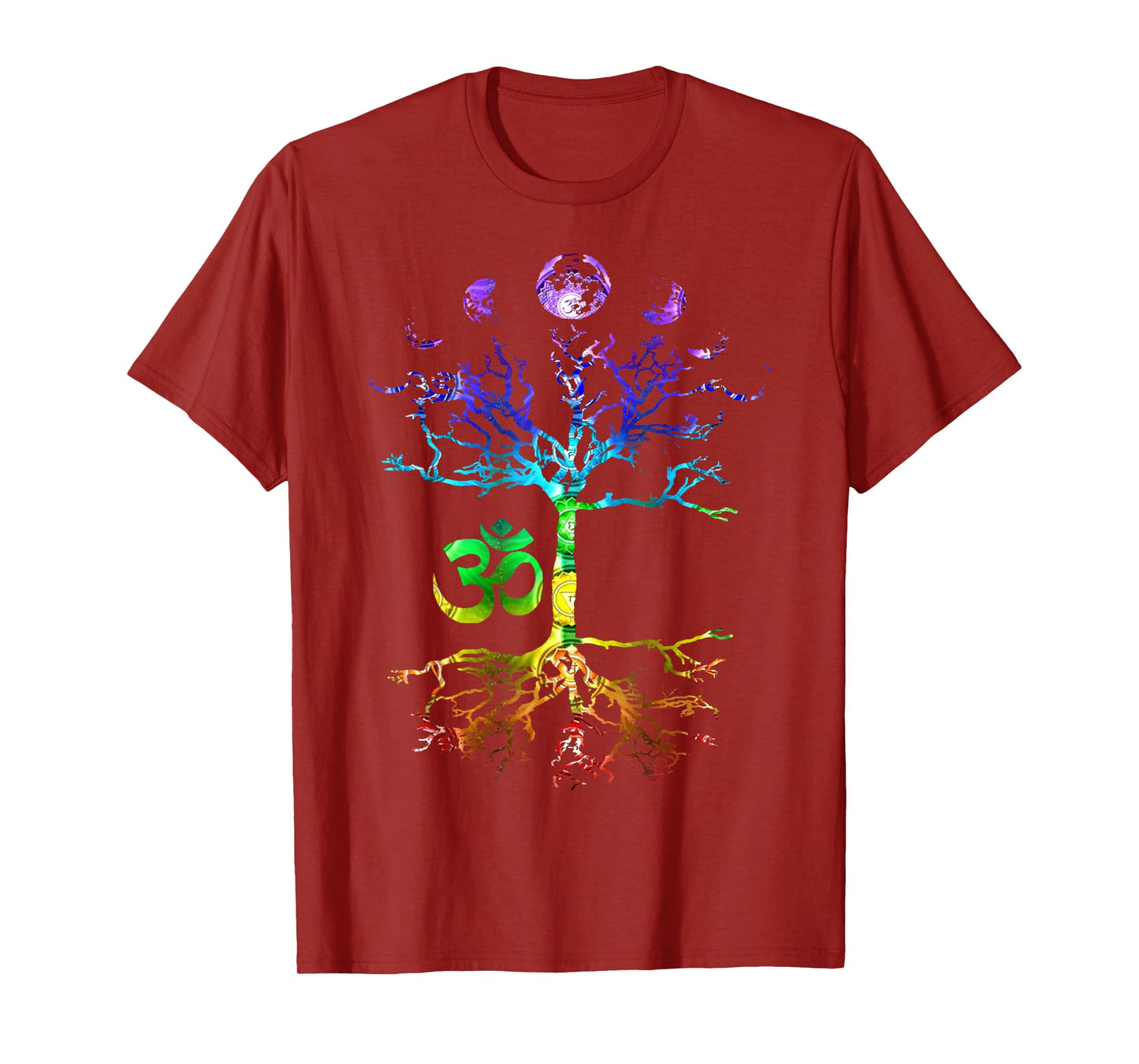 Phases of the Moon Tree of Life Om Chakra Gift T-Shirt